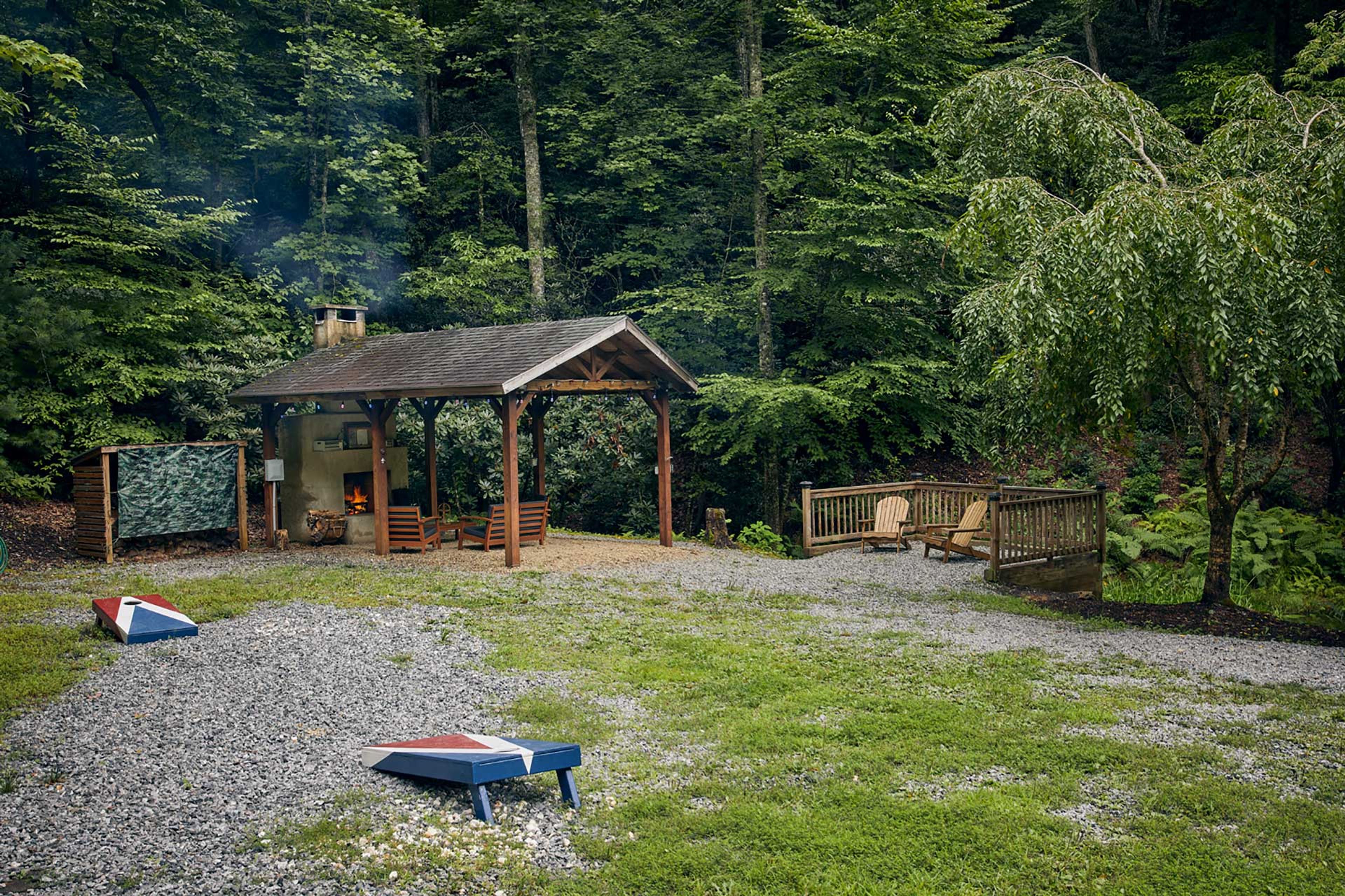 Spacious Yard | Cornhole | Outdoor Fireplace