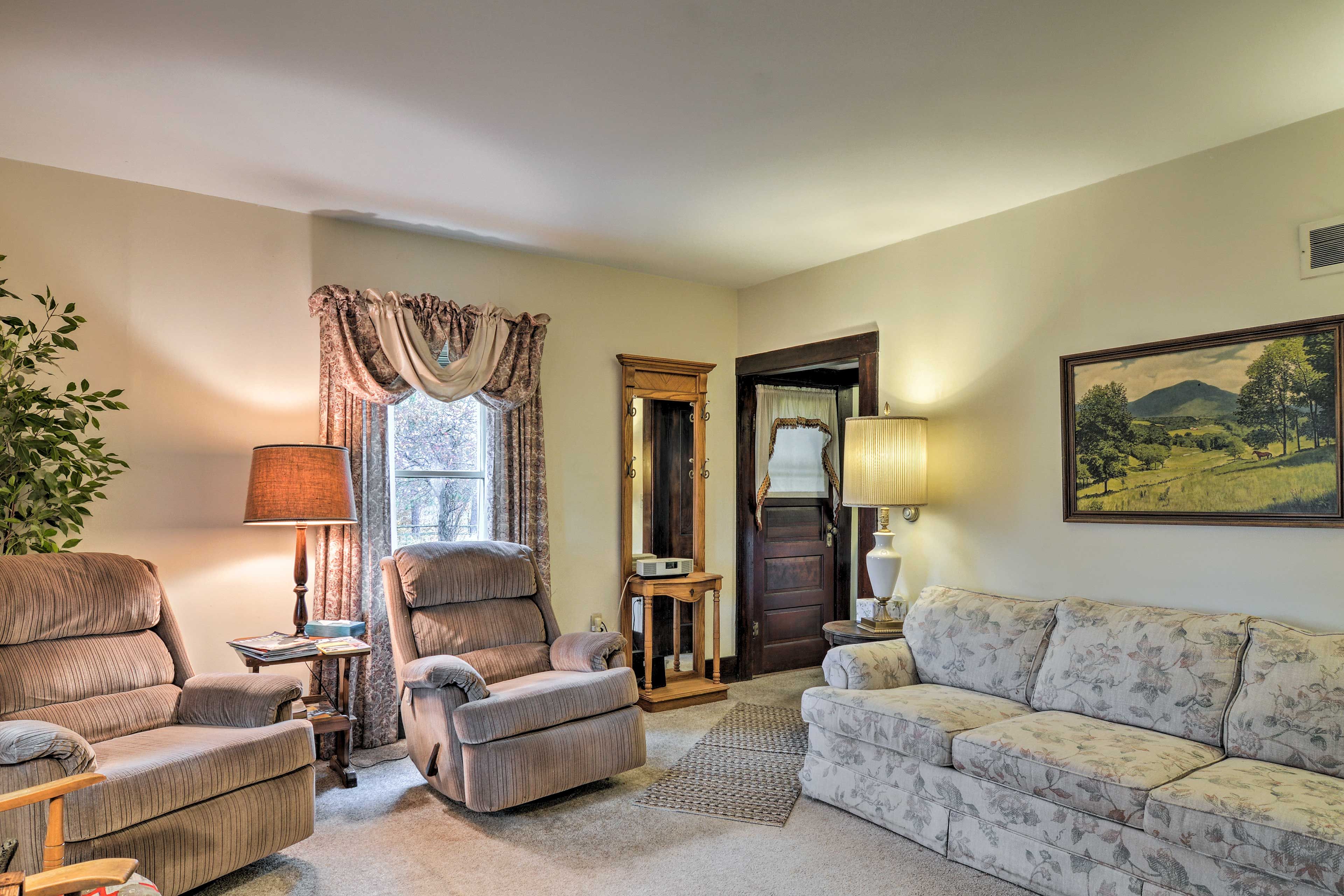 Read your favorite book while sitting in the recliner.