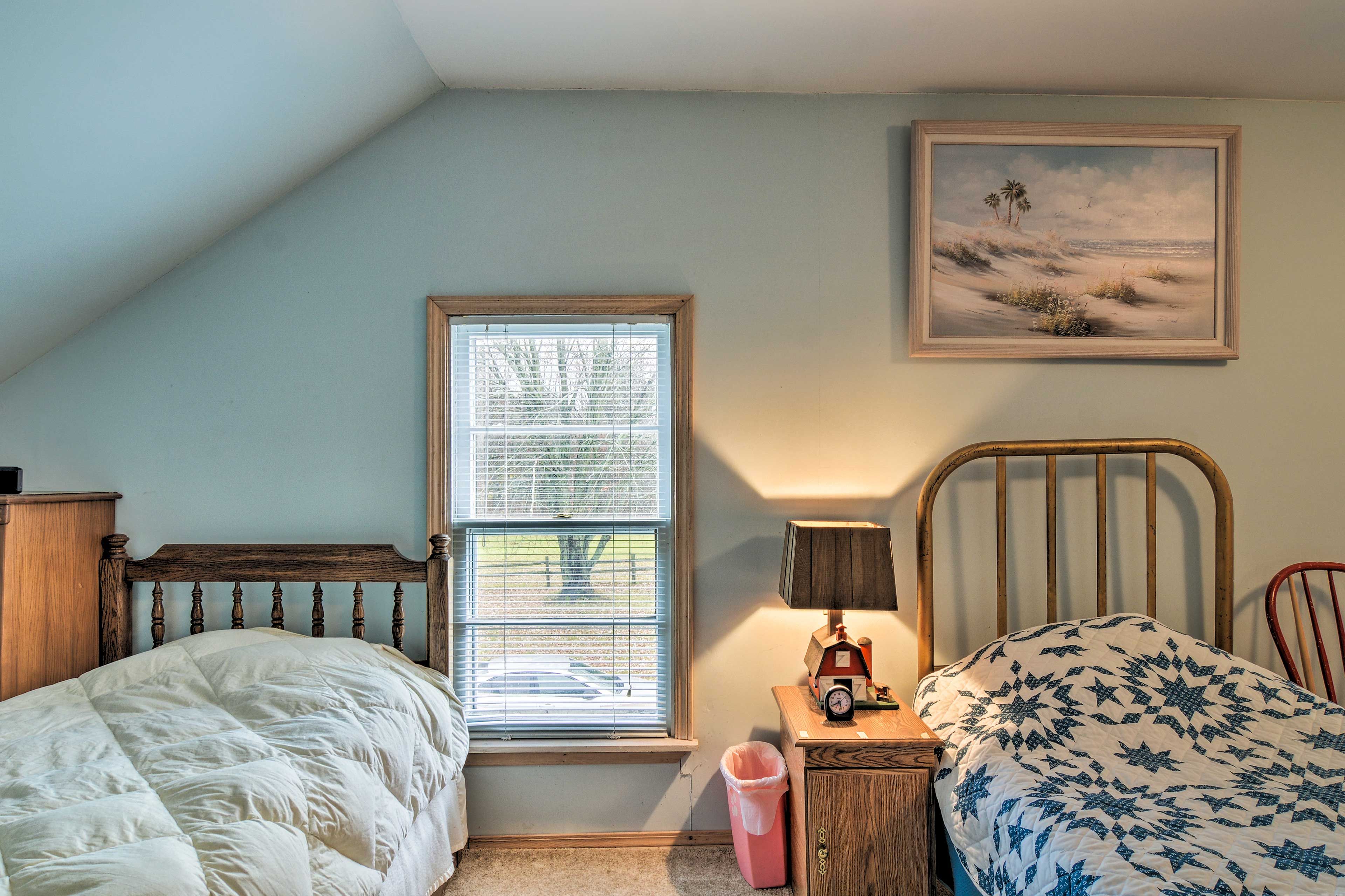 Two of the beds have twin trundles.