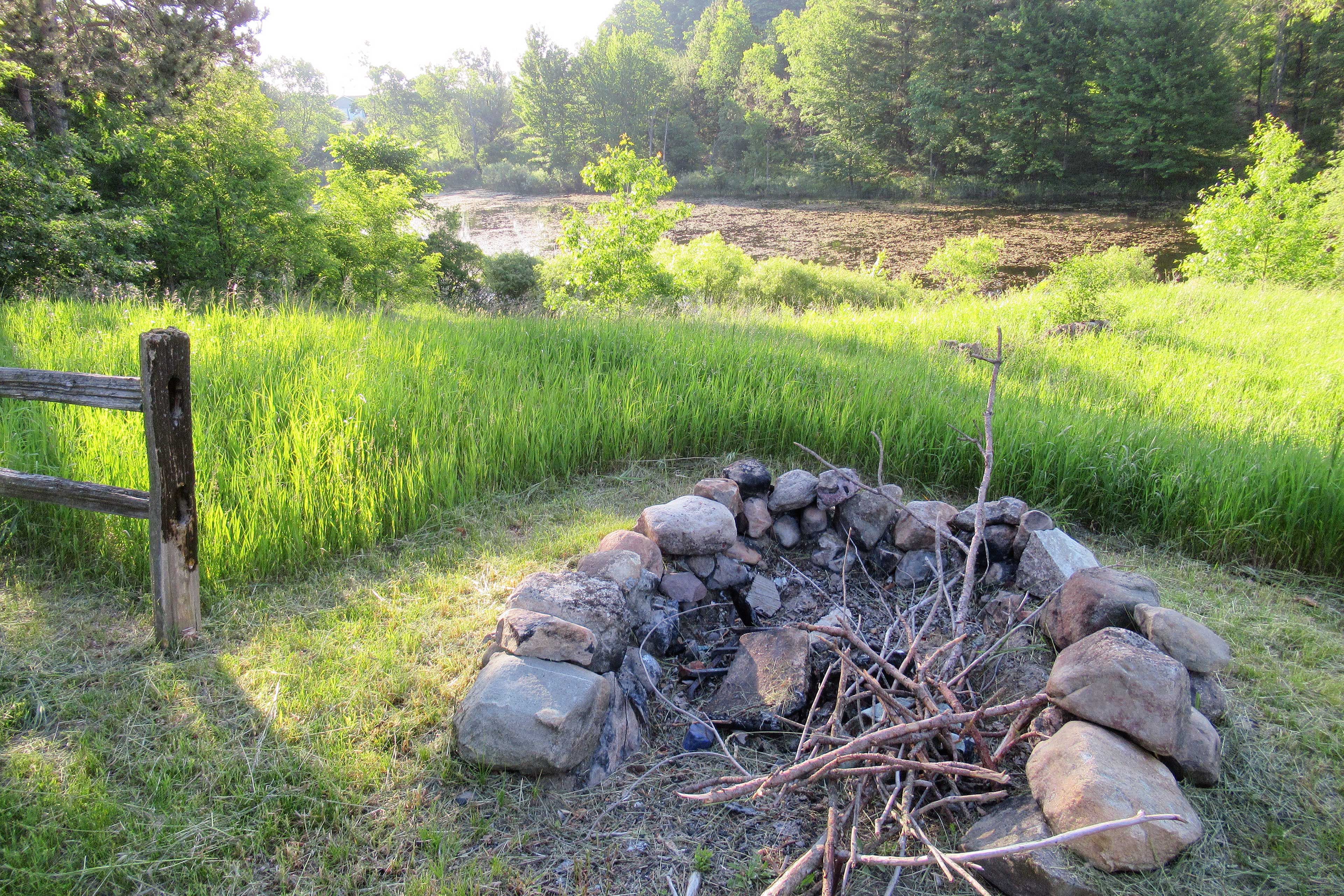 Light the fire pit.