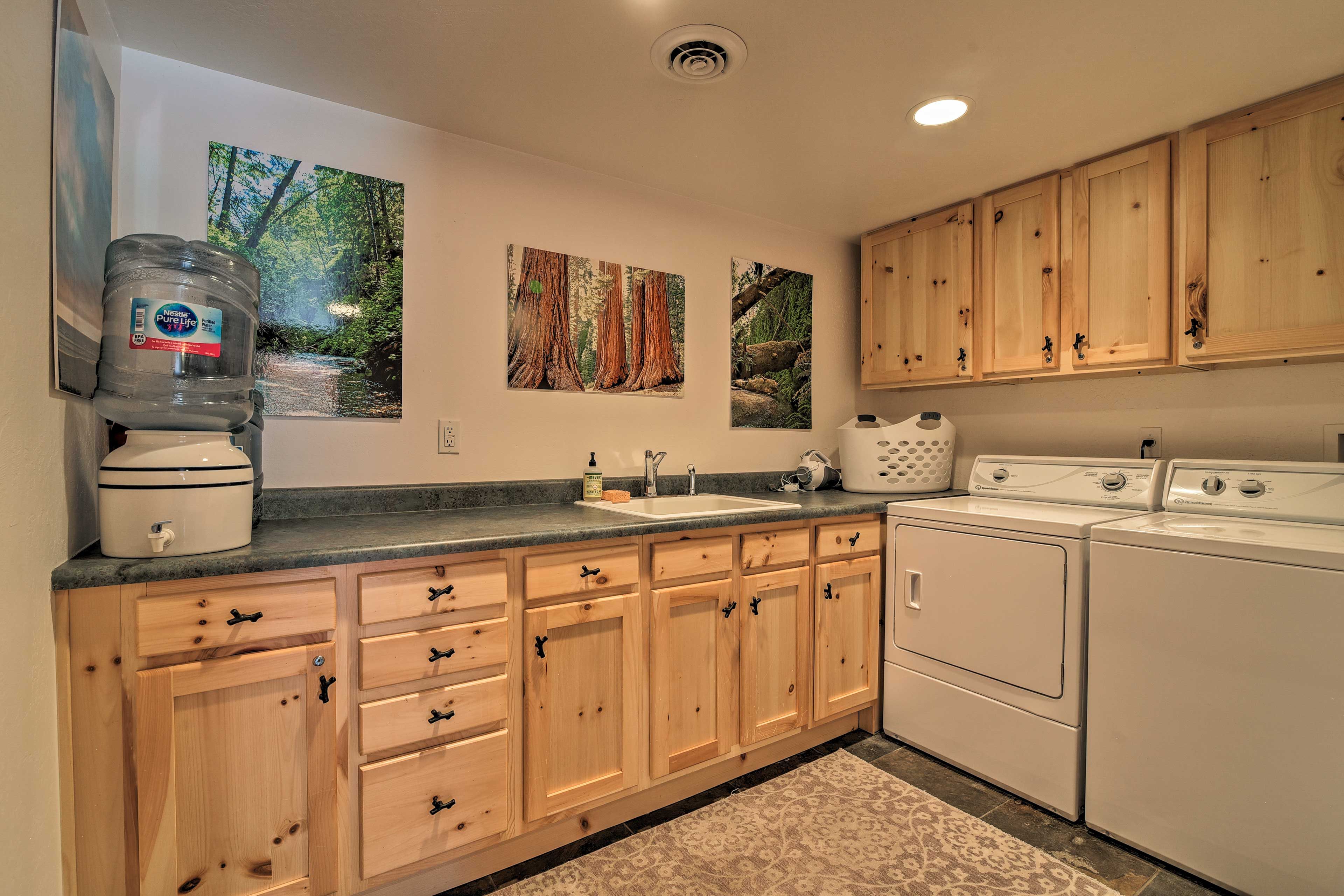 The laundry room is especially convenient!