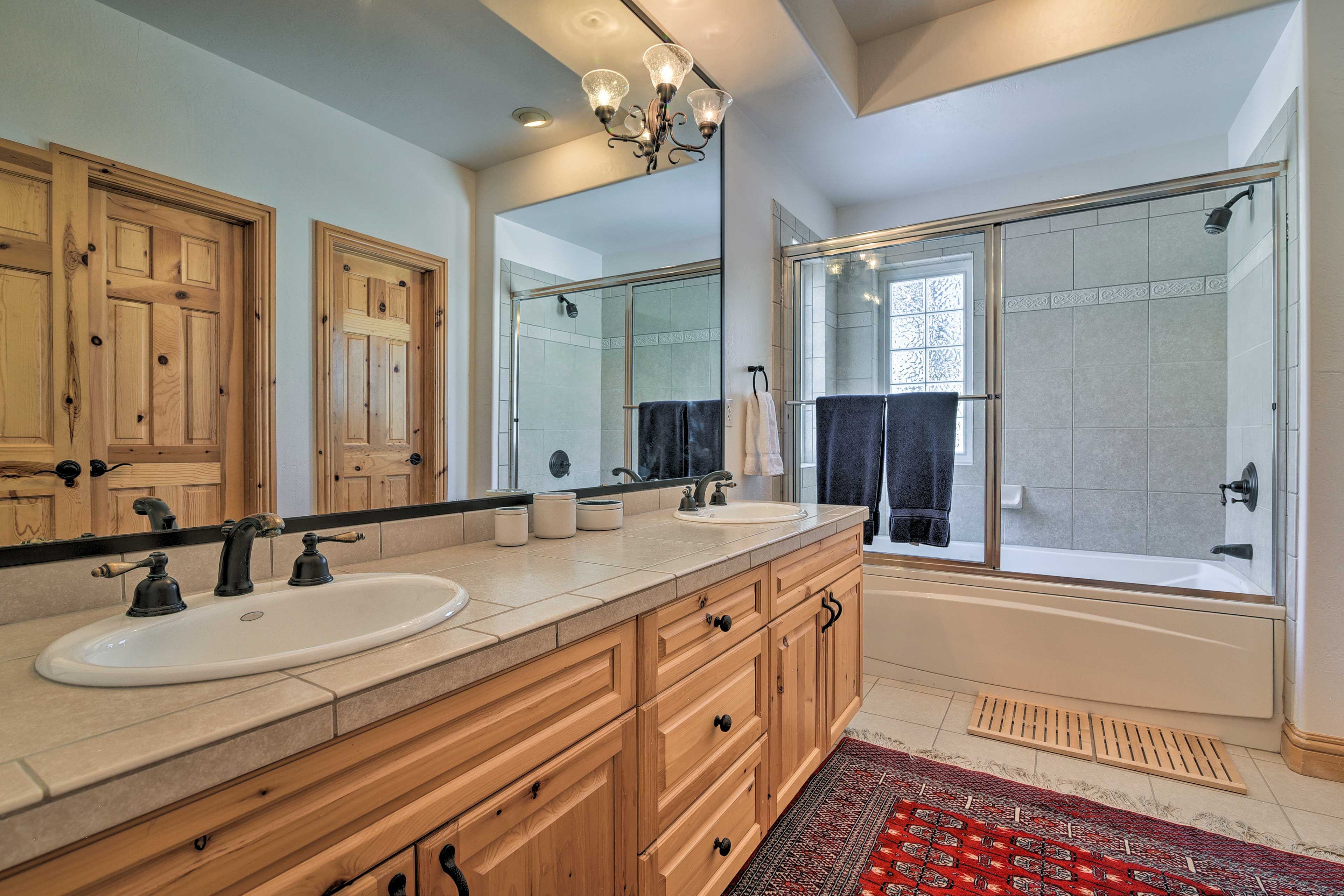 Double vanities are a welcome sight.