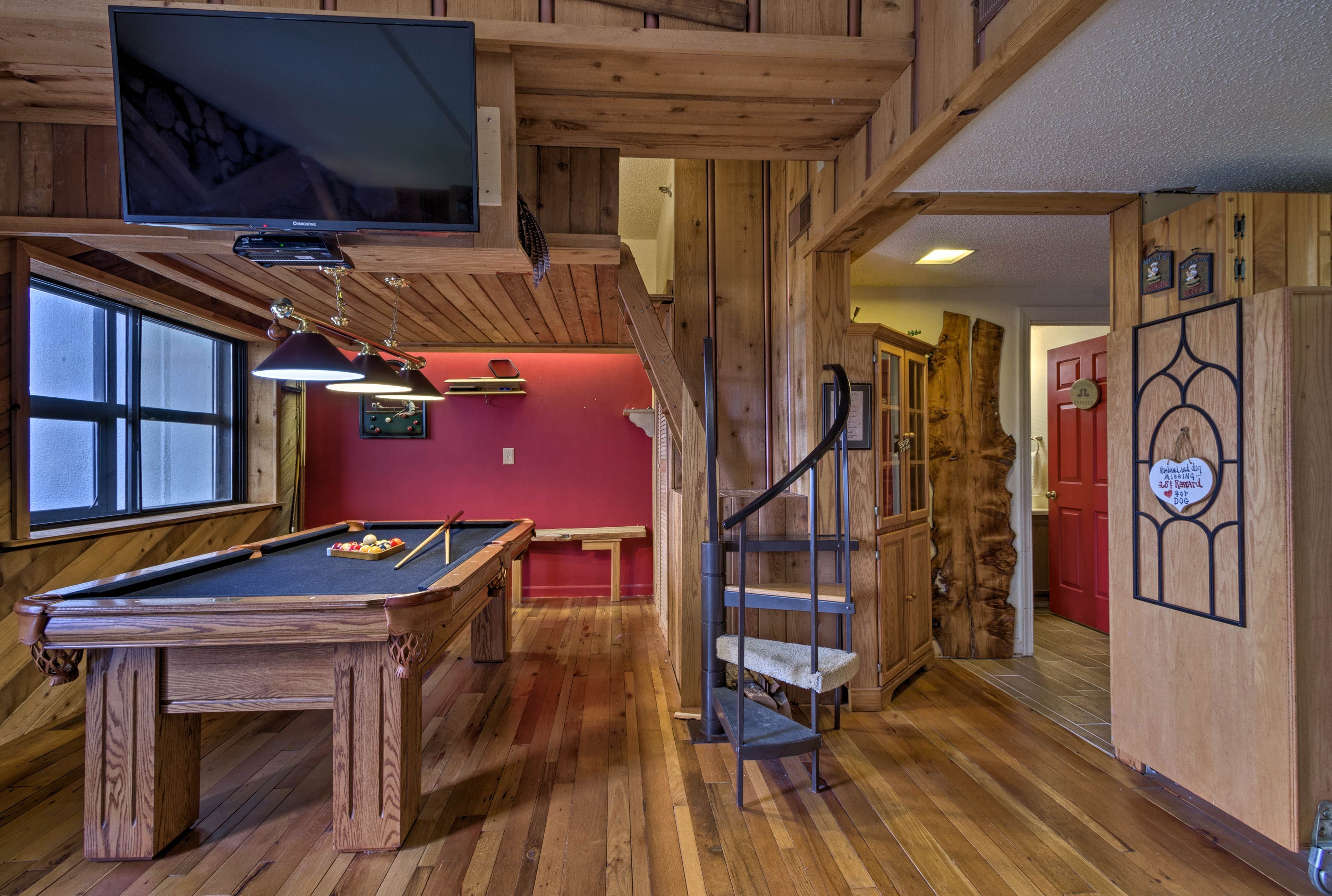 A full bathroom is found just off the main living area.