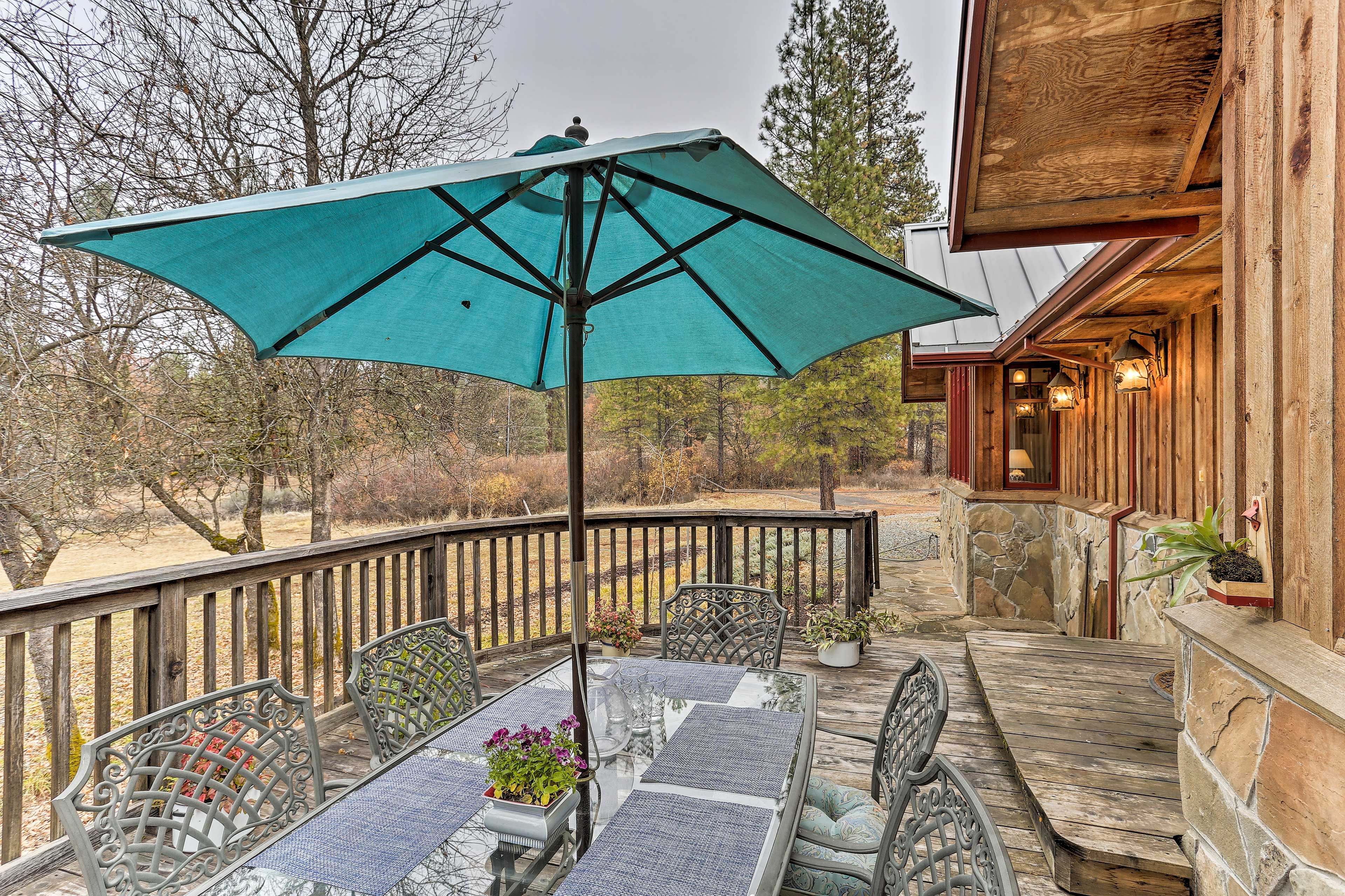 The 'Cabin at Old Orchard' sits on a 15-acre ranch in northern California.