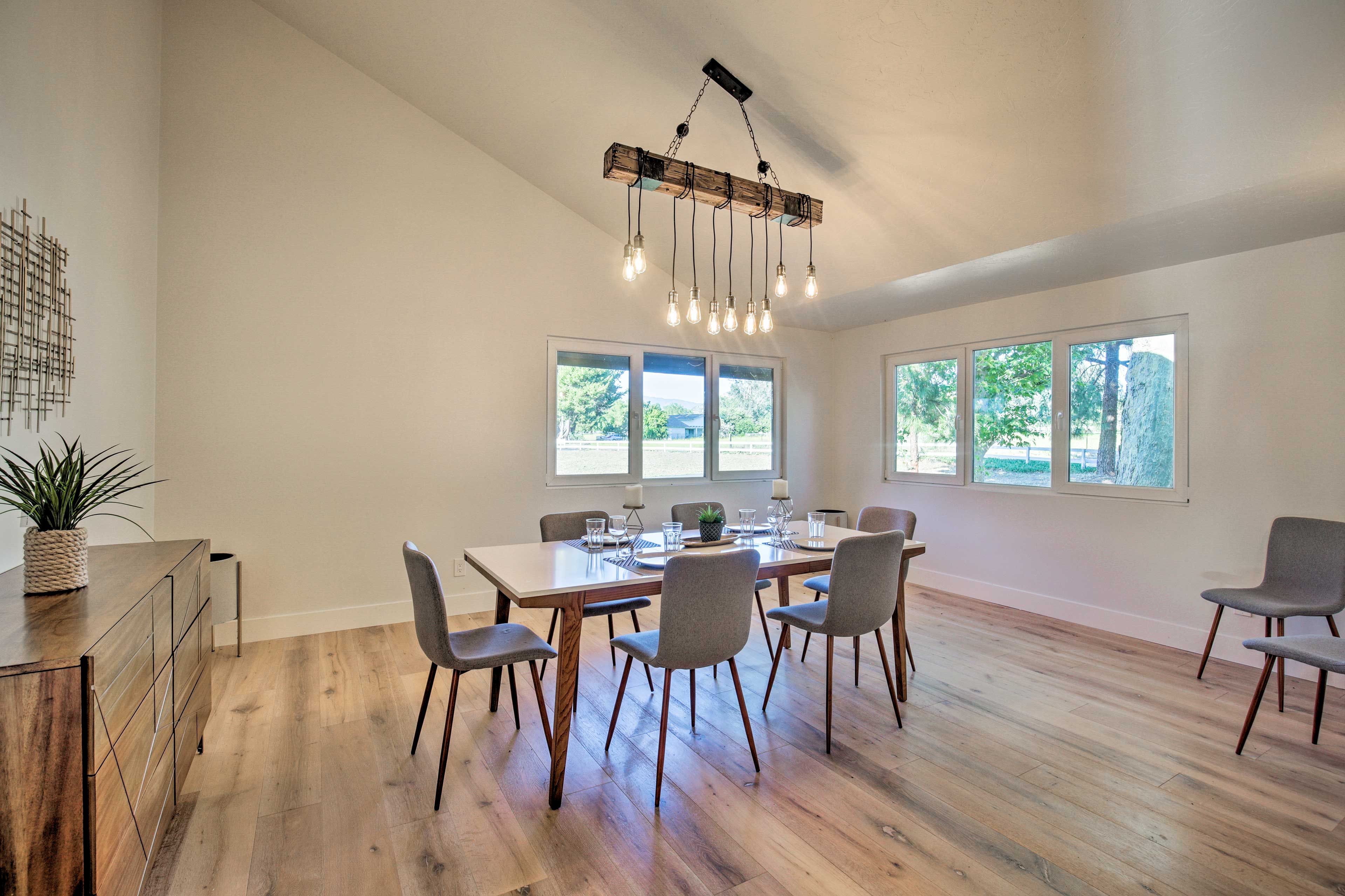 Dining Area | Dishware & Flatware | 1st Floor