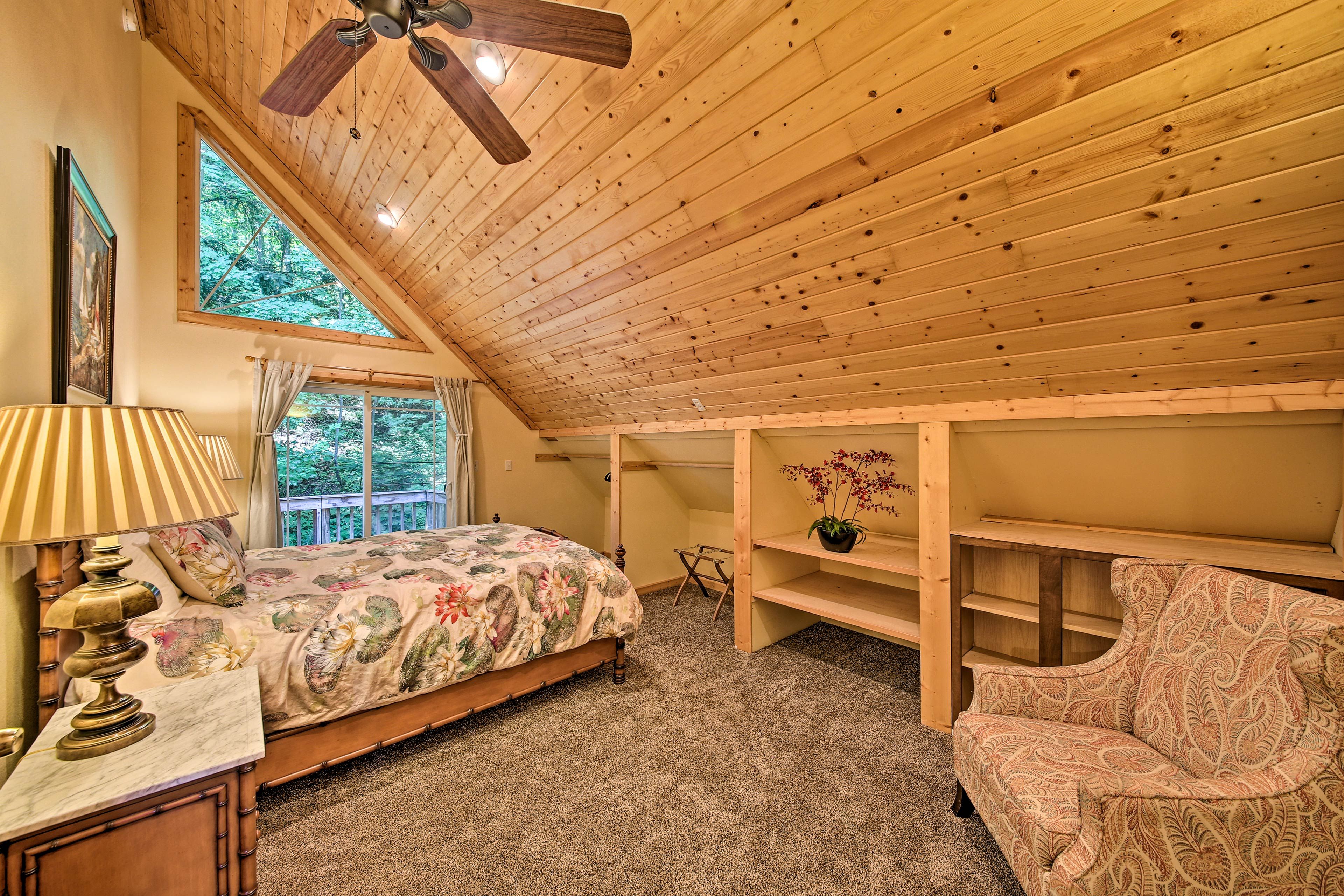 Keep cool underneath the ceiling fans at night.