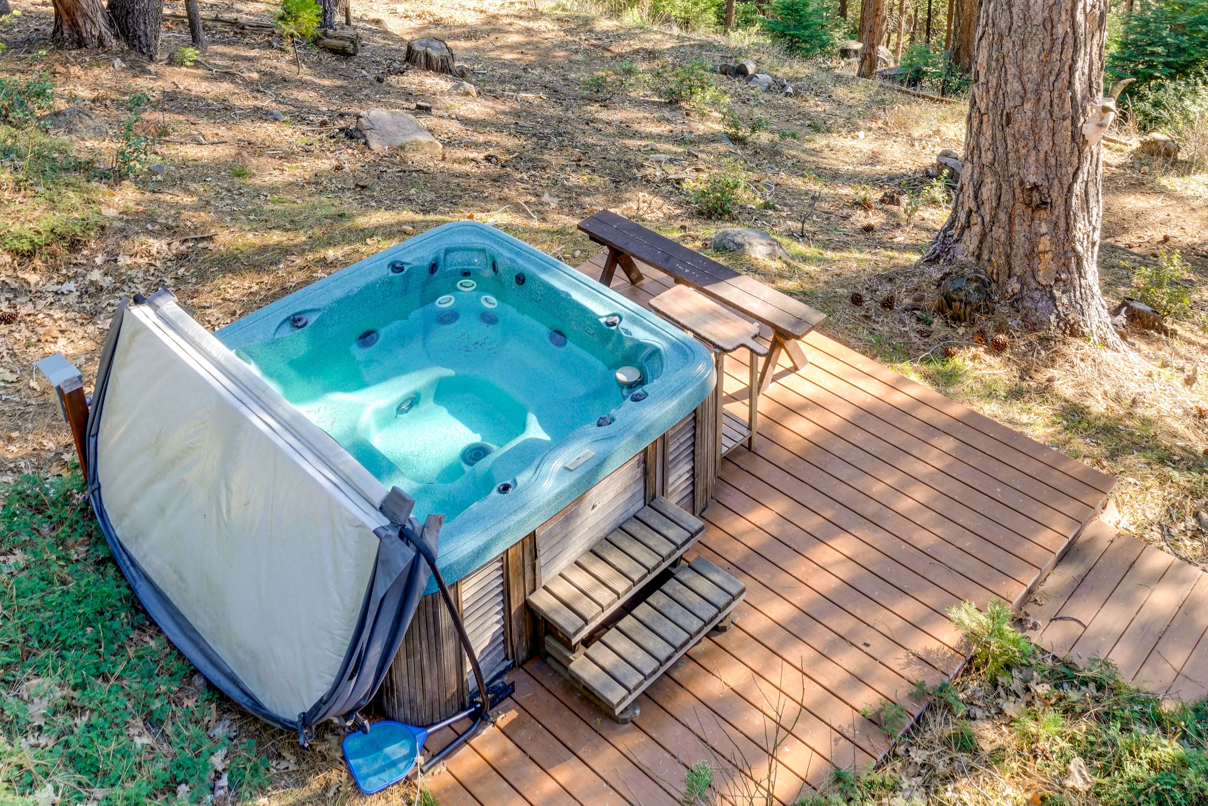 Yard | Private Hot Tub