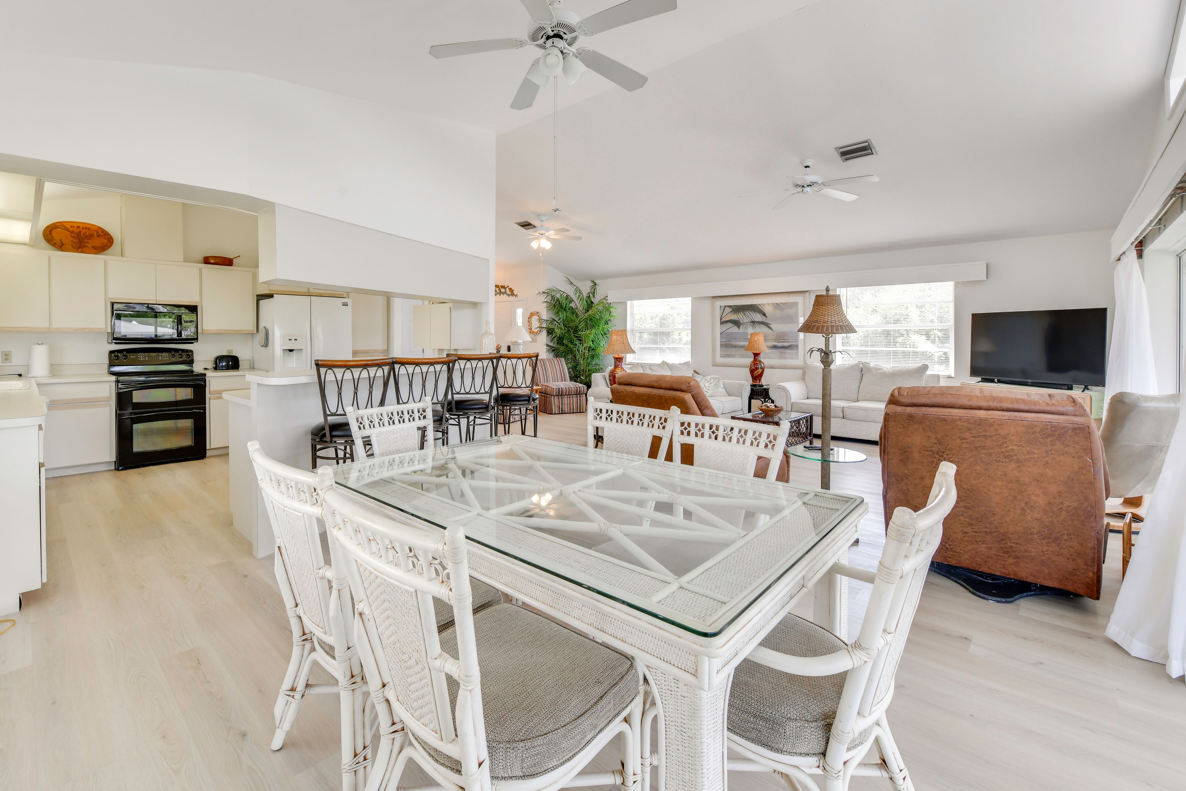 This charming dining area is great for formal family feasts.