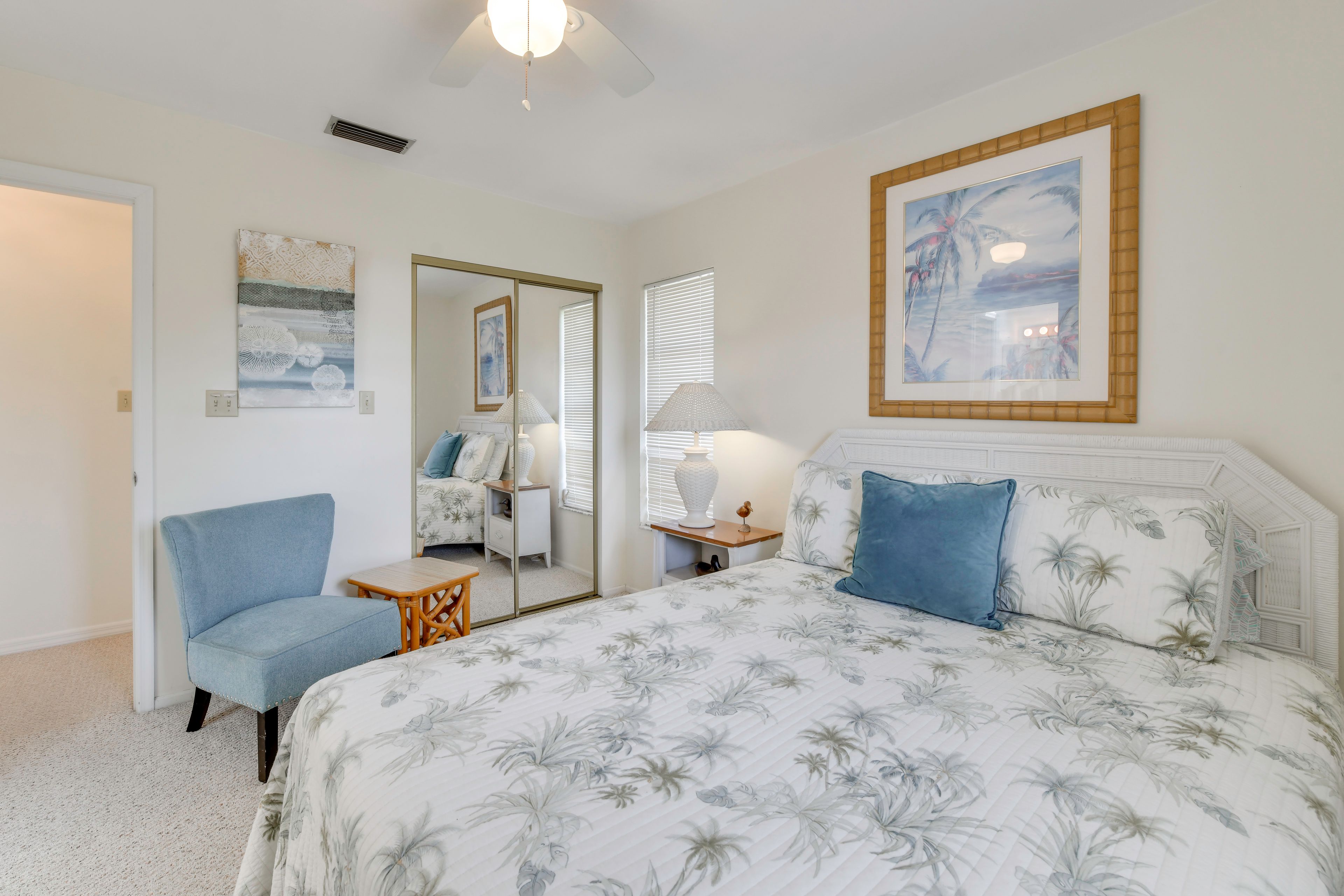 Get a full night's rest in this king bed.