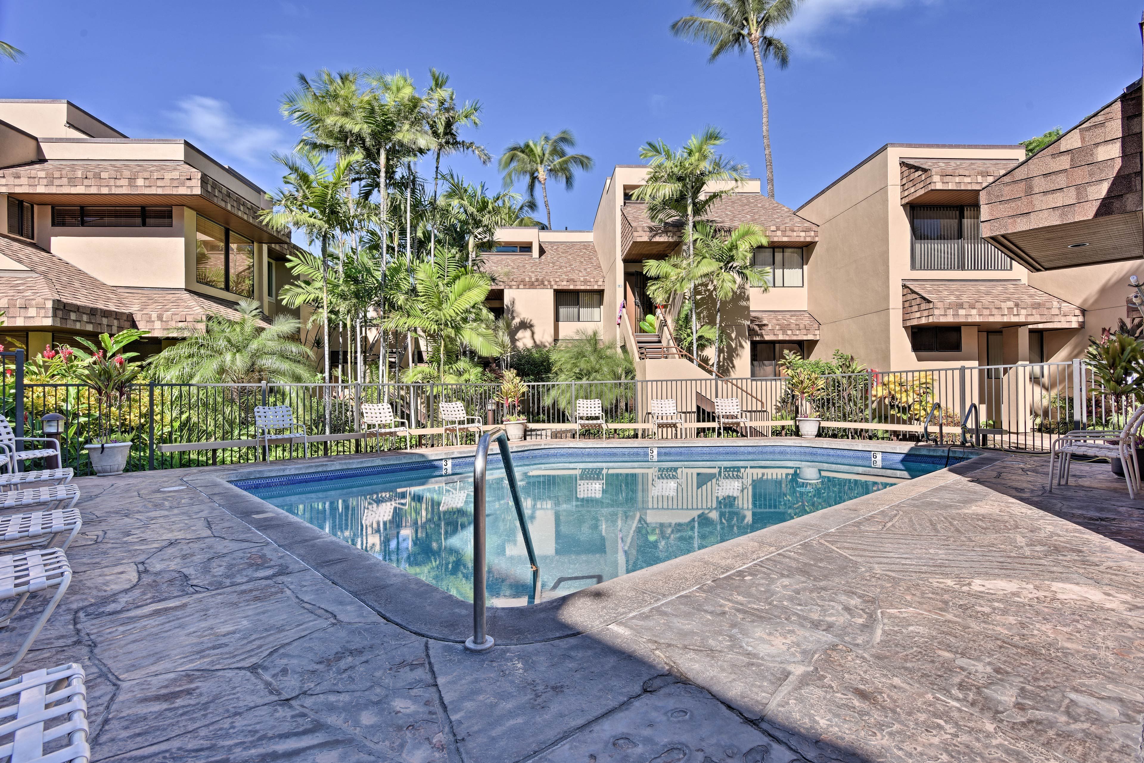 Spend leisurely days lounging by the community pool.