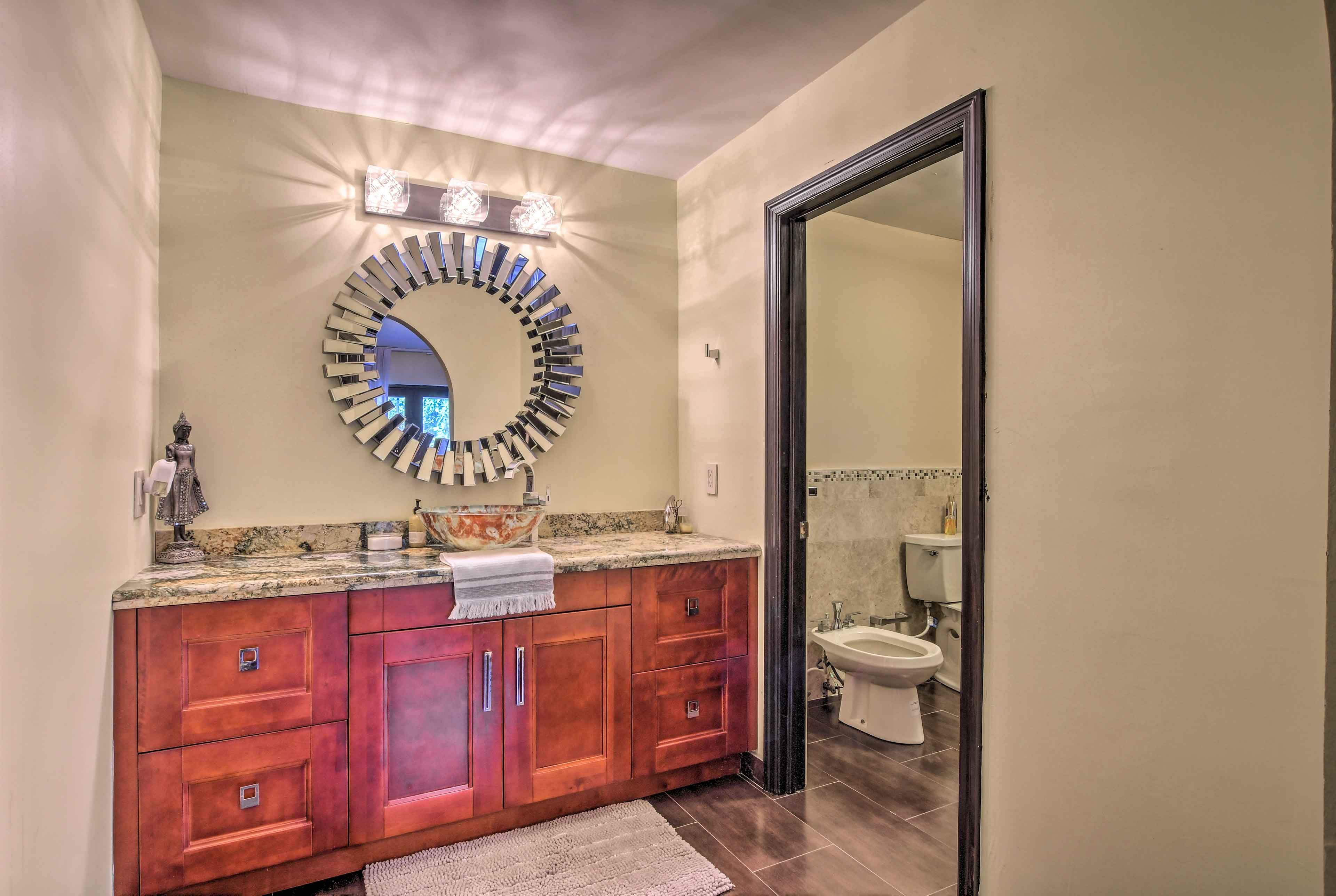 Enjoy the convenience of an en-suite bathroom.