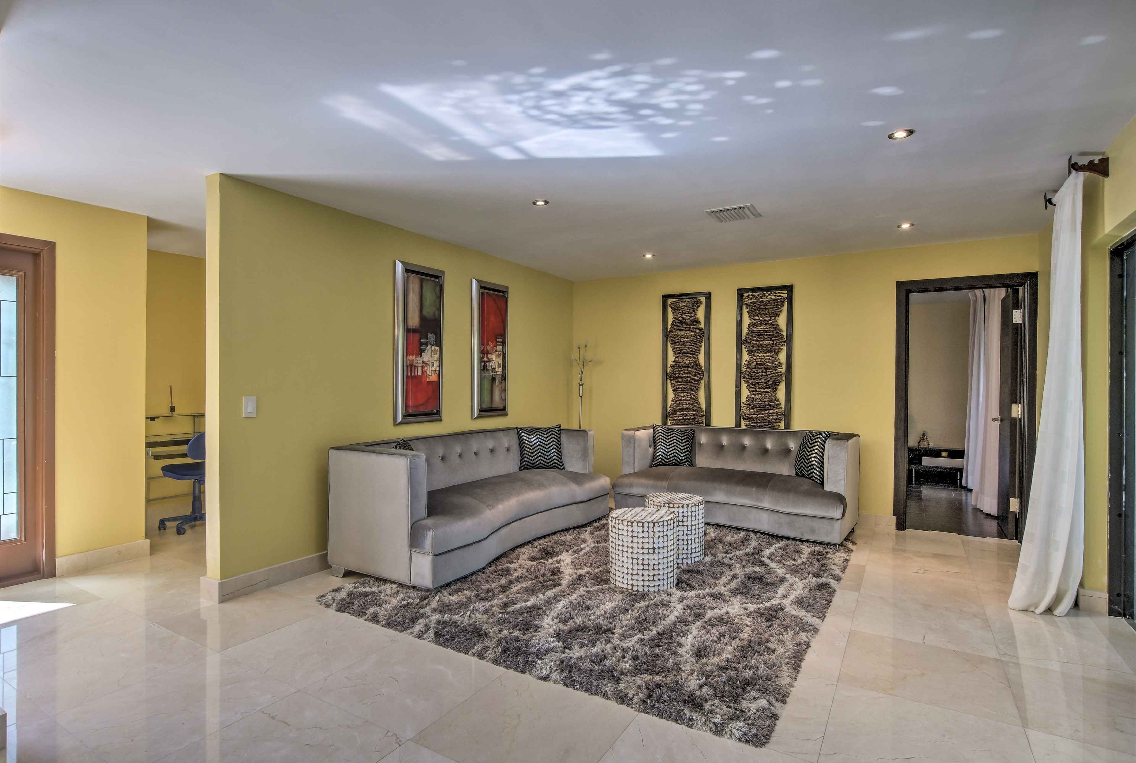 Enjoy conversation with close company in the second living area.
