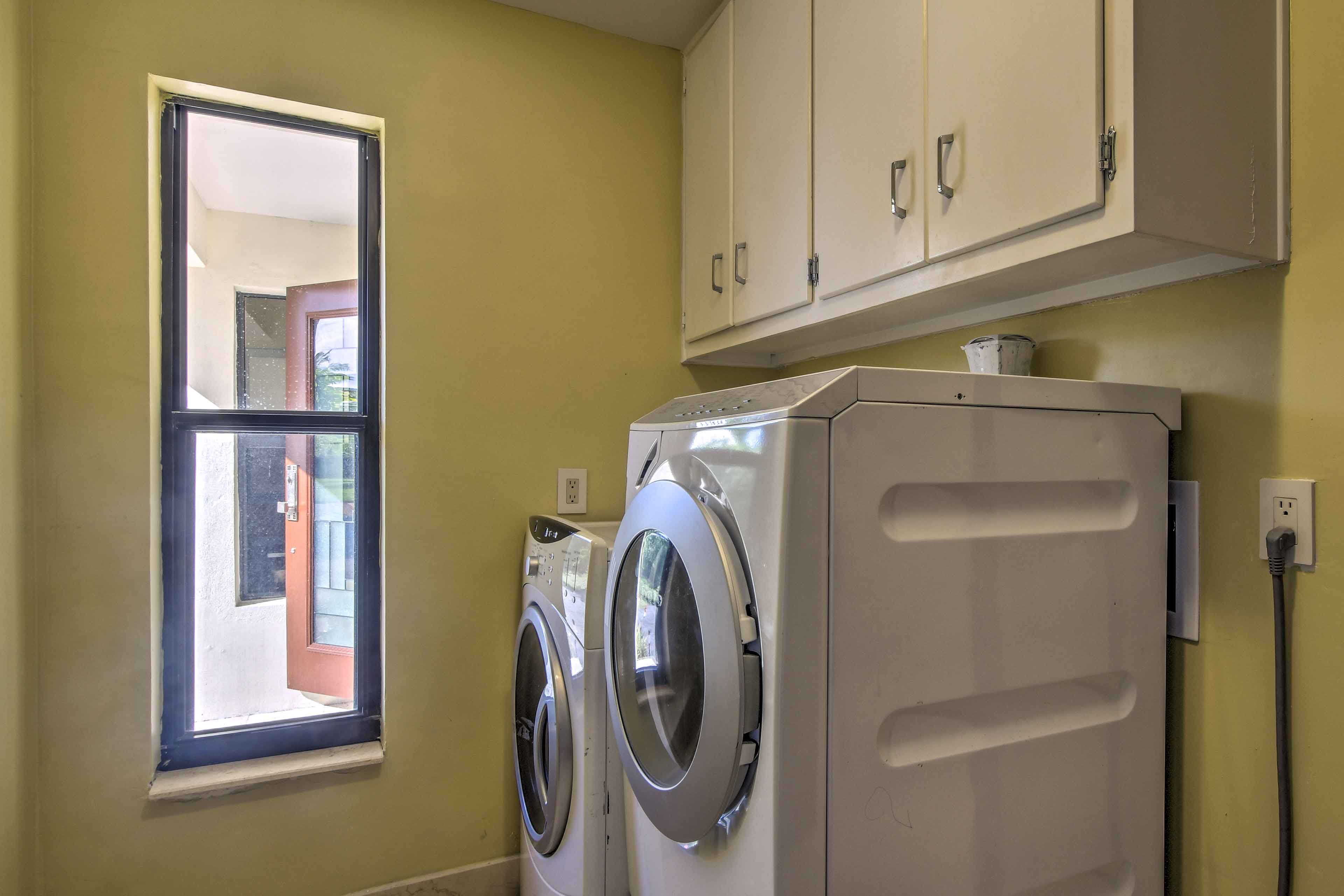Enjoy the convenience of in-unit laundry machines.