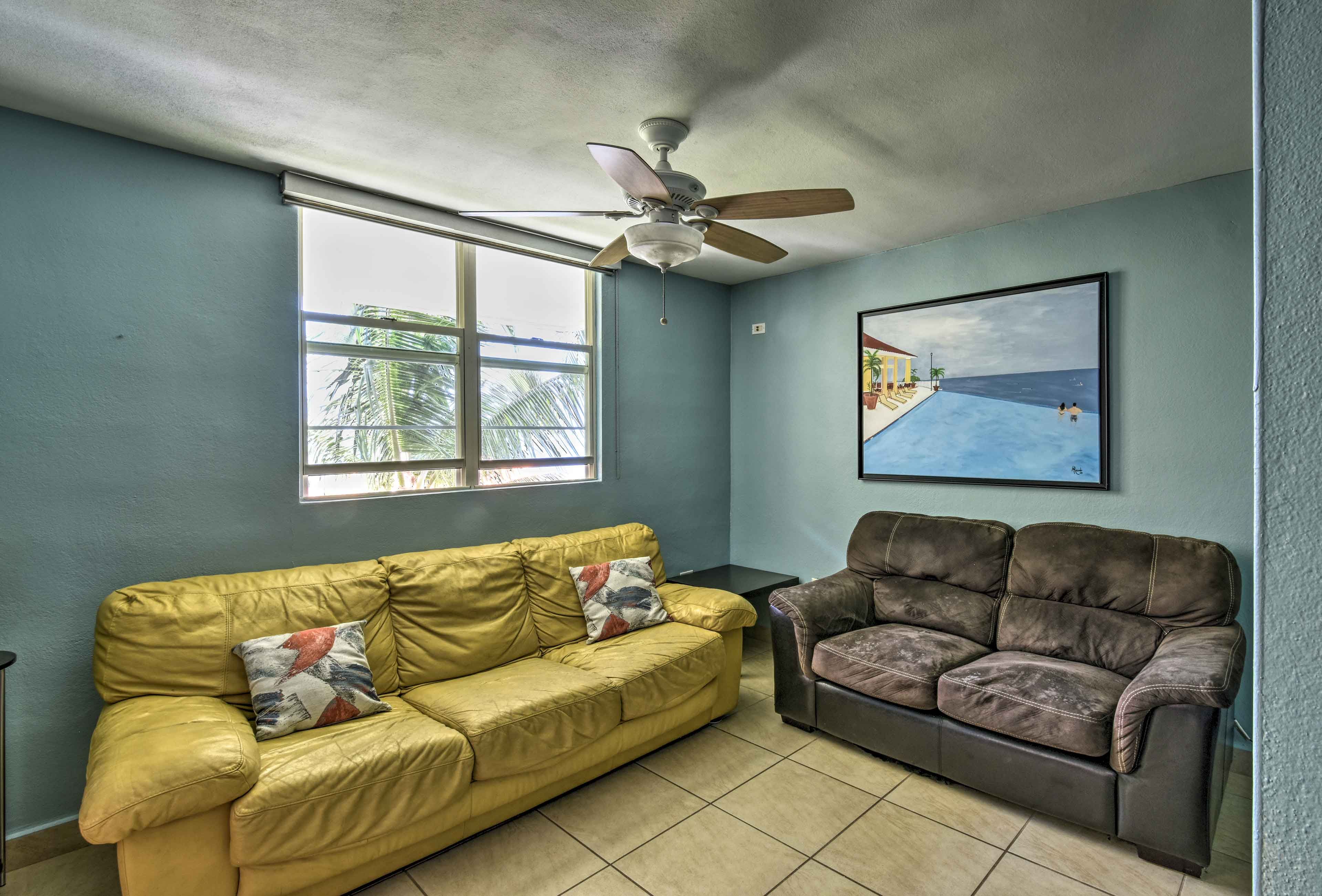 Curl up on cozy couches with the company of family and friends.