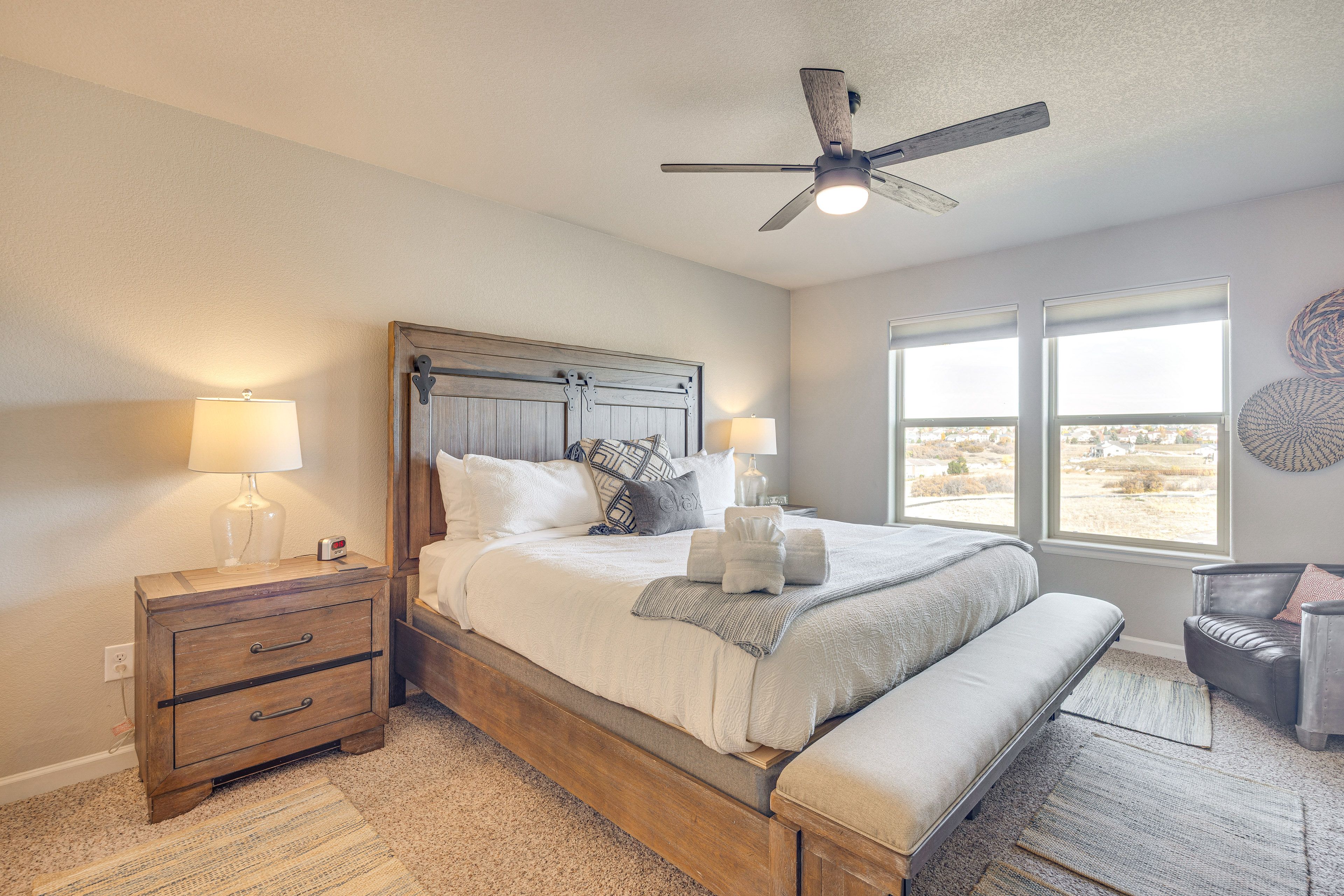 Bedroom 1 | Main Level | King Bed | Linens Provided | Smart TV