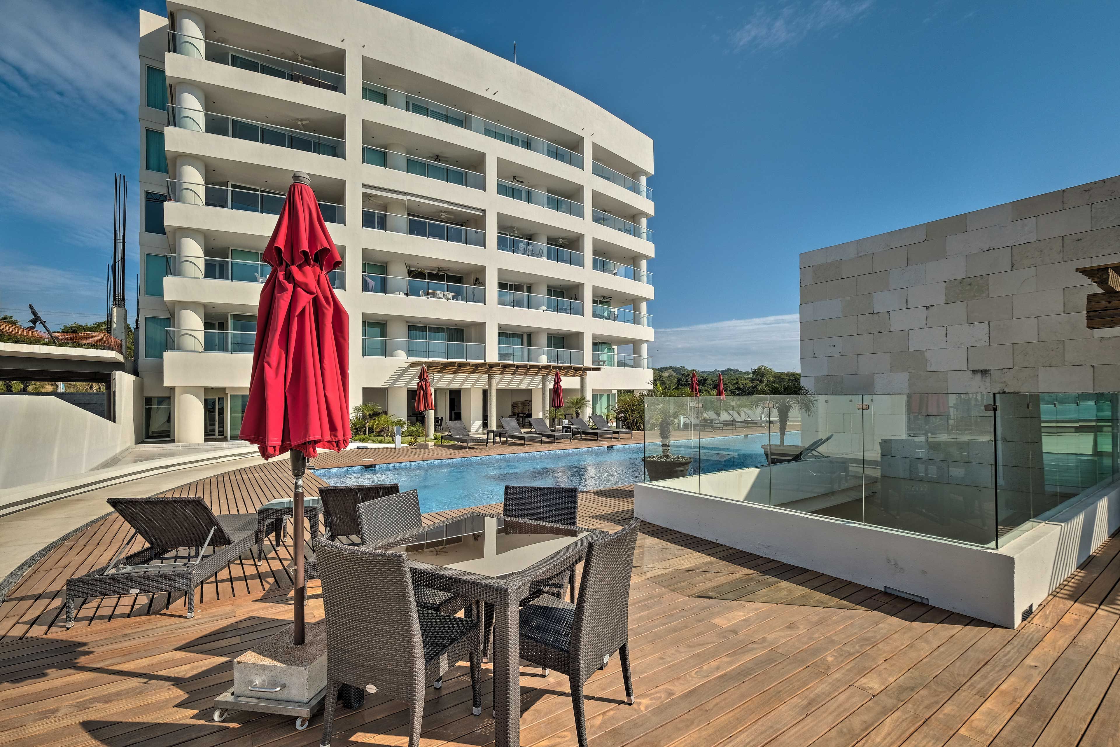 Swim some laps and then enjoy some cocktails!