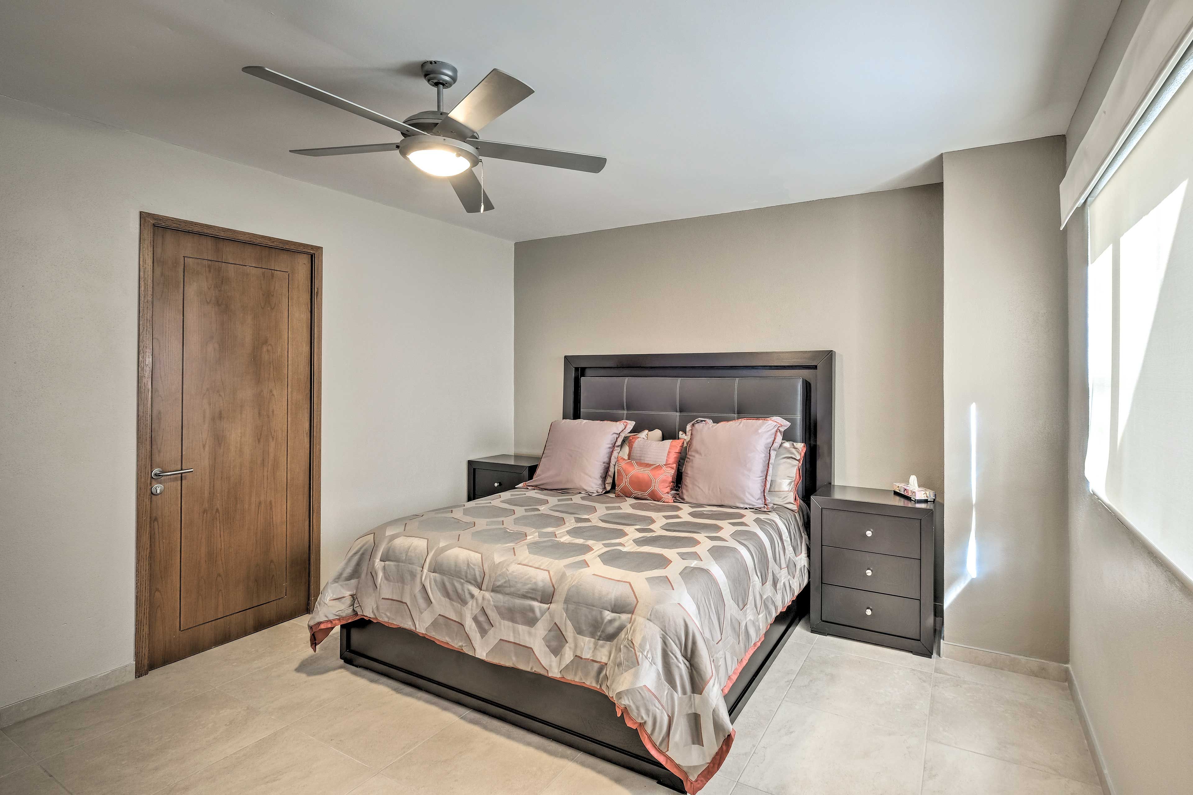 Another king bed highlights the second bedroom.