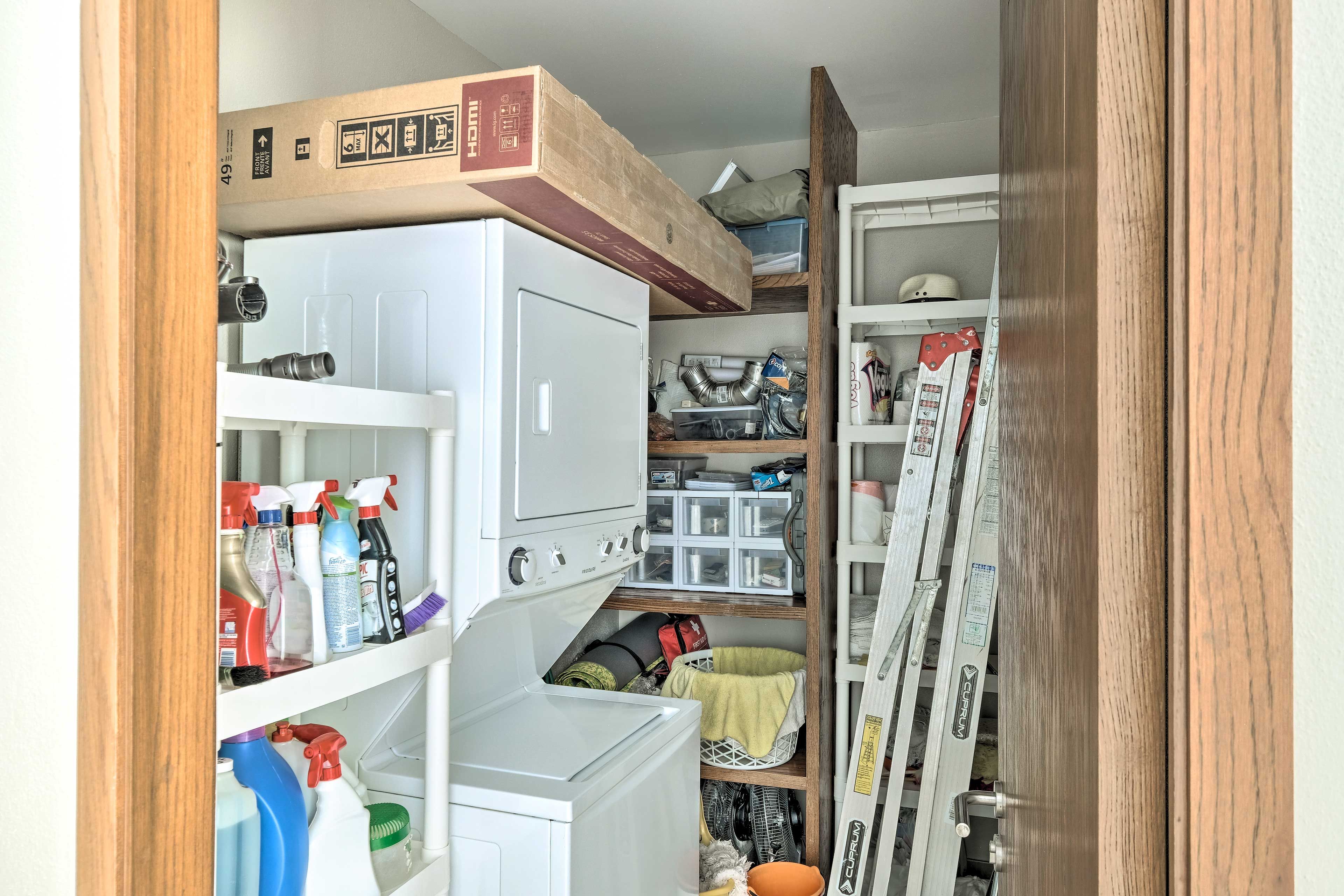 Throw your bathing suit into the washer before catching your flight back home.