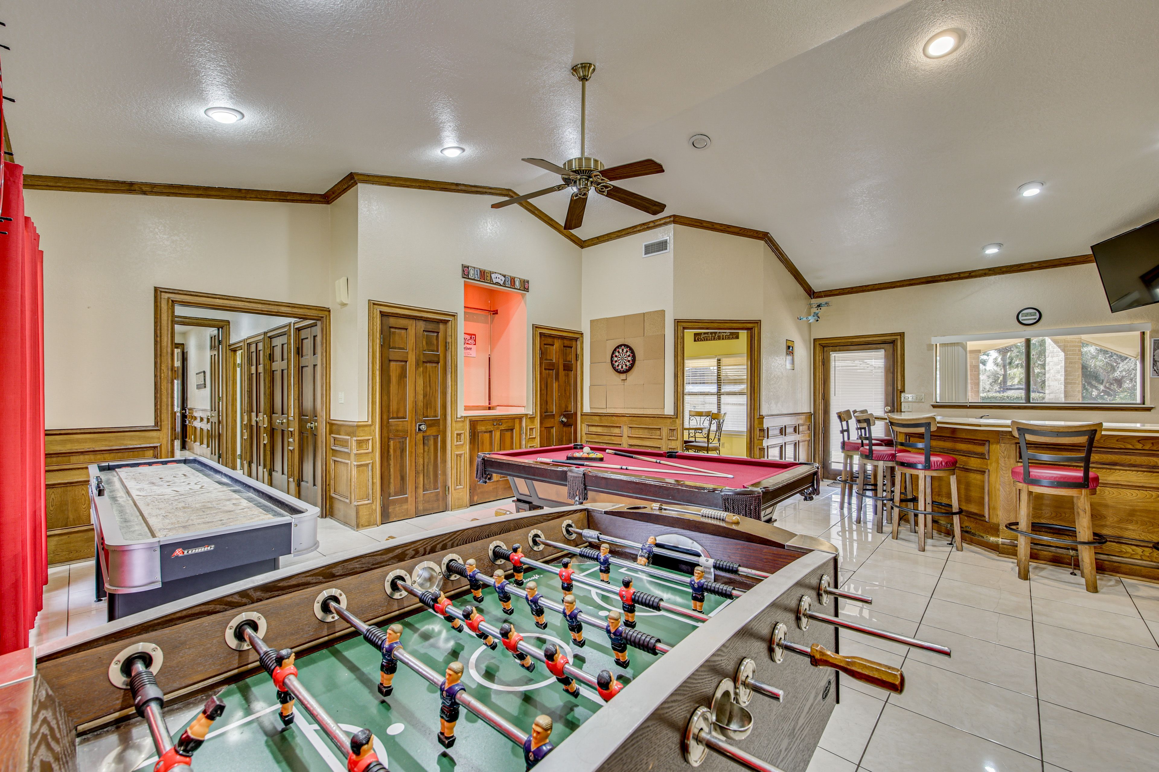 Game Room | Pool Table | Shuffleboard | Foosball Table