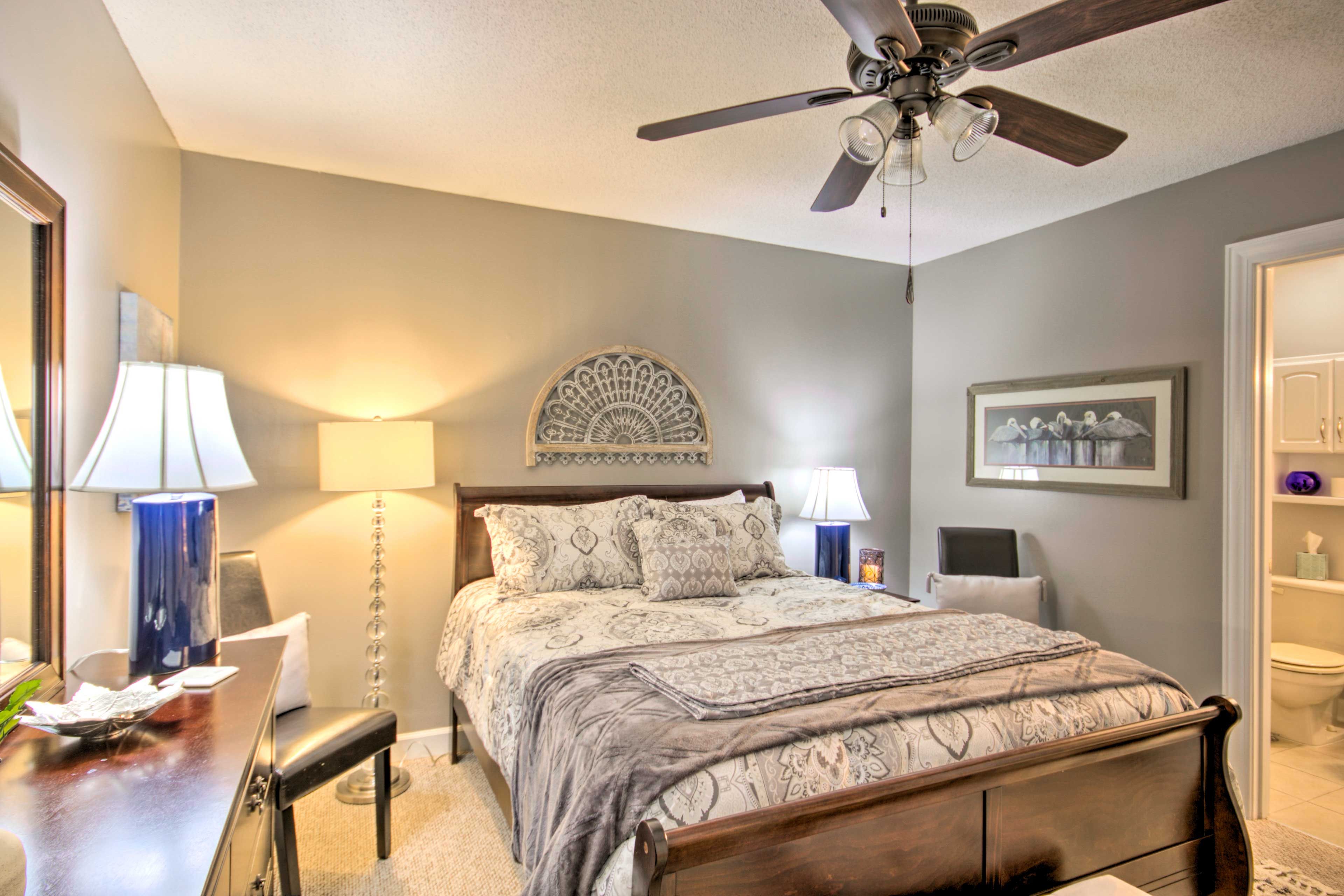Turn on the bedside lamp to read a book before bedtime.