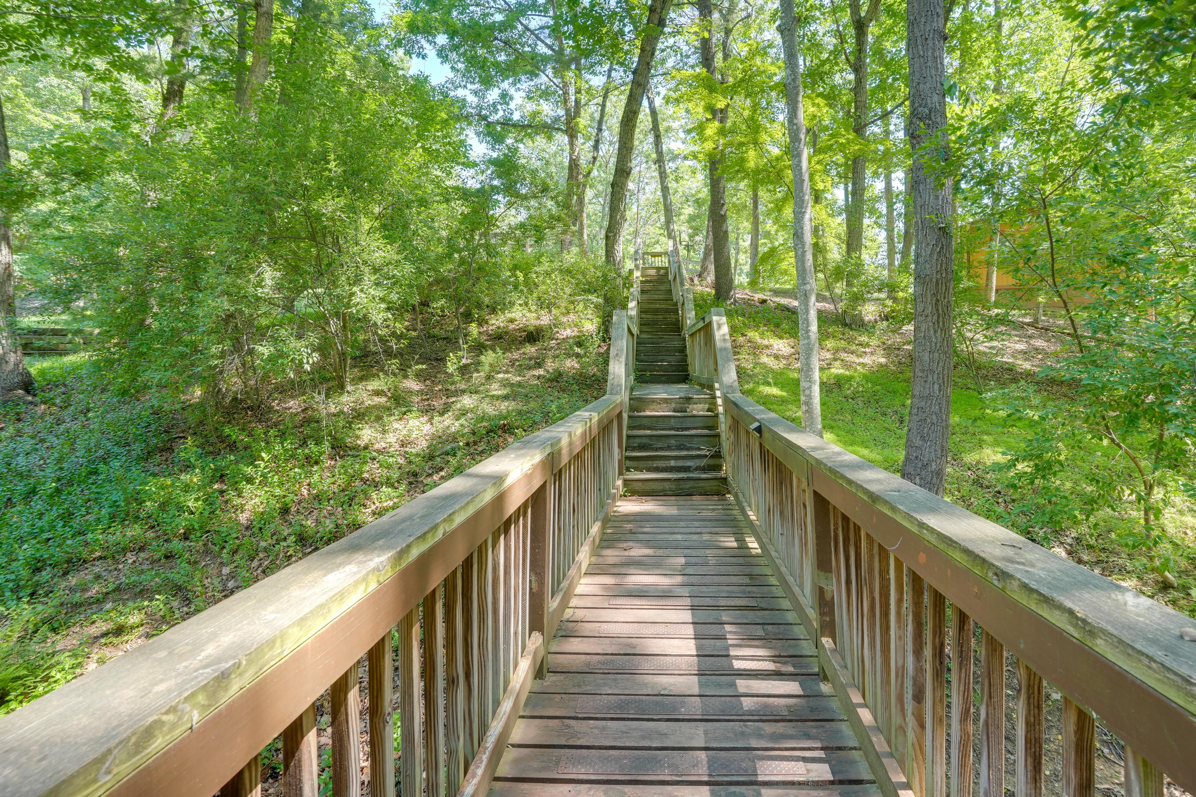 Stairs to Property
