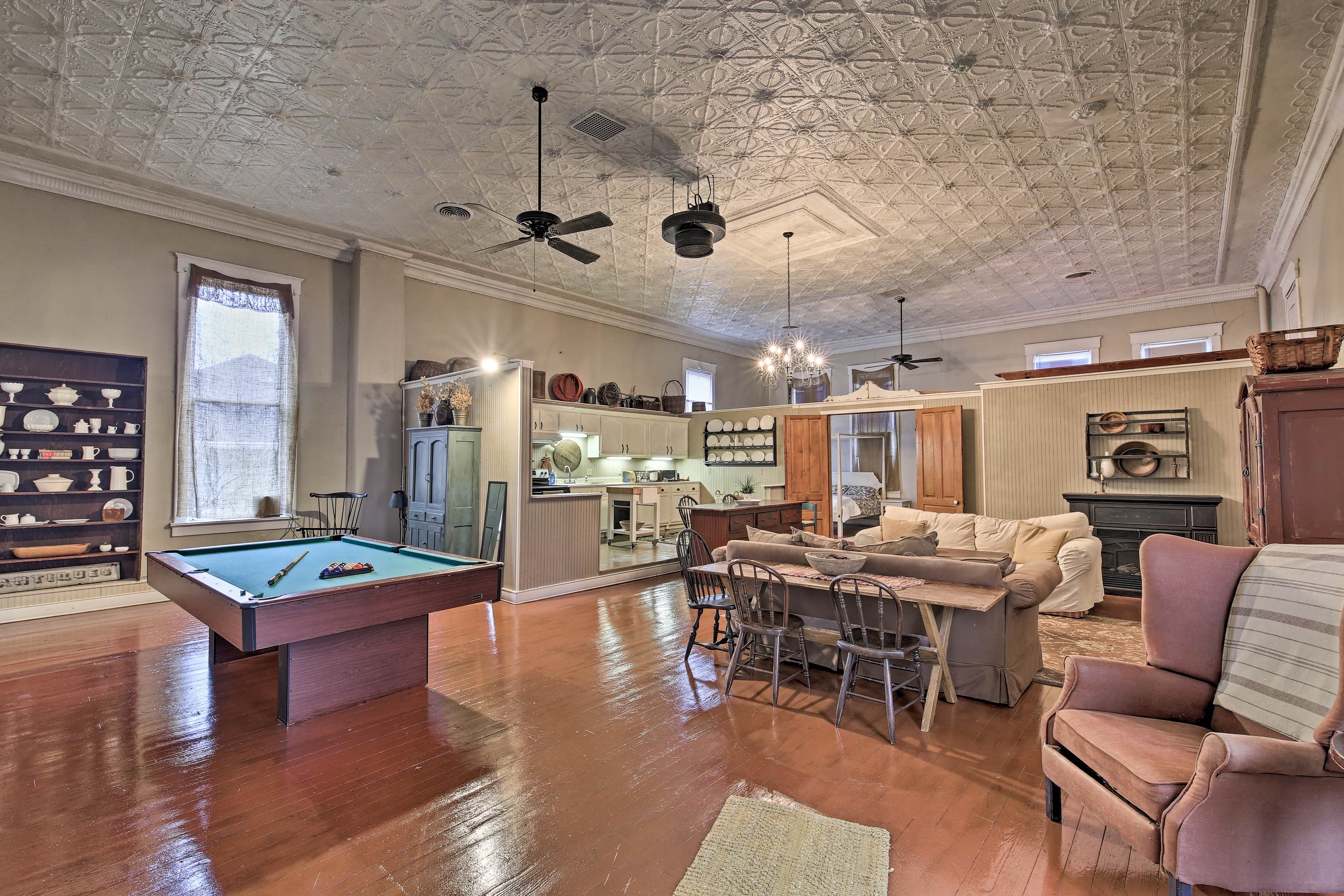 Vintage details and modern appliances highlight this vacation rental apartment!