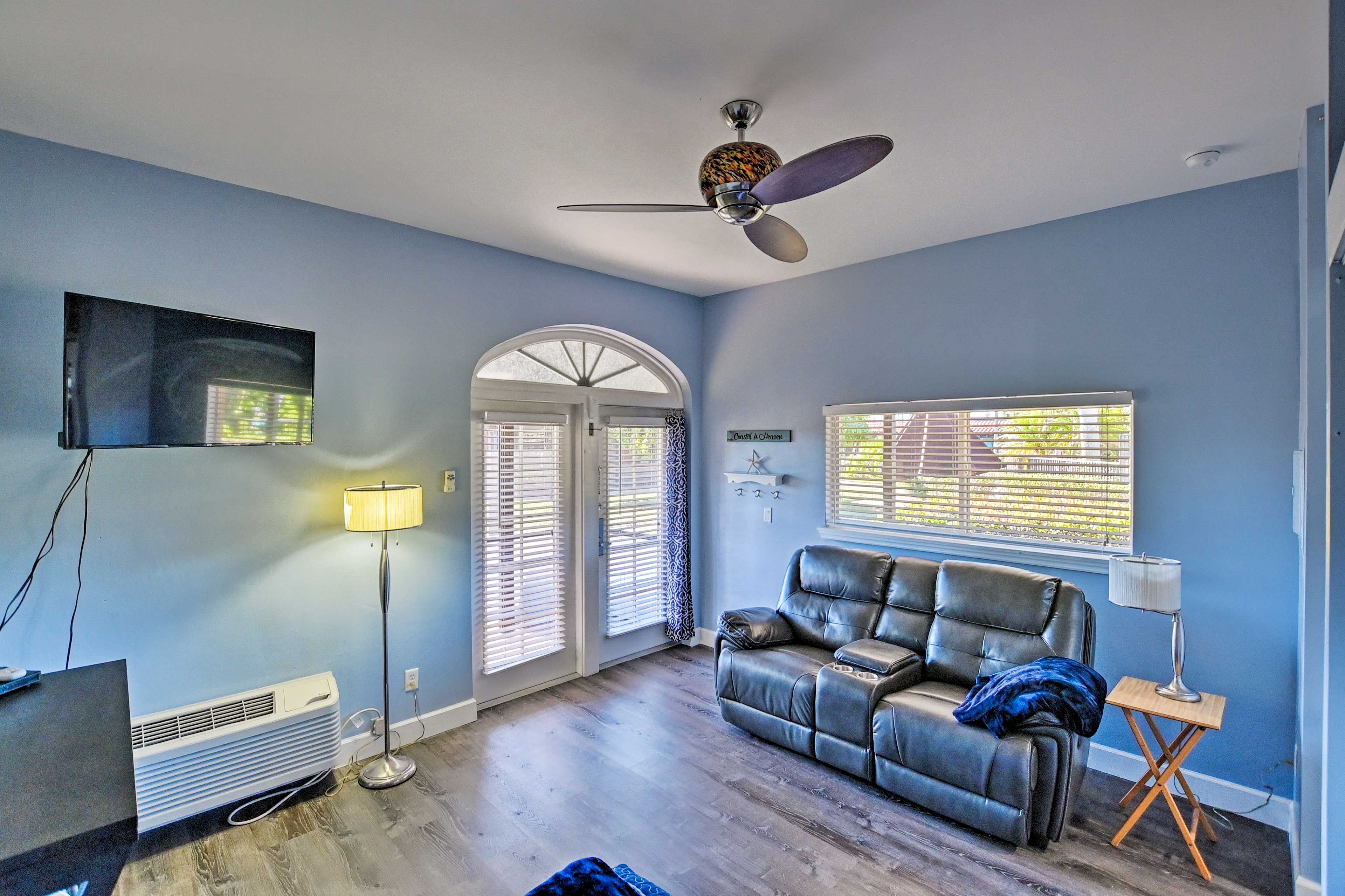 The interior boasts 500 square feet.