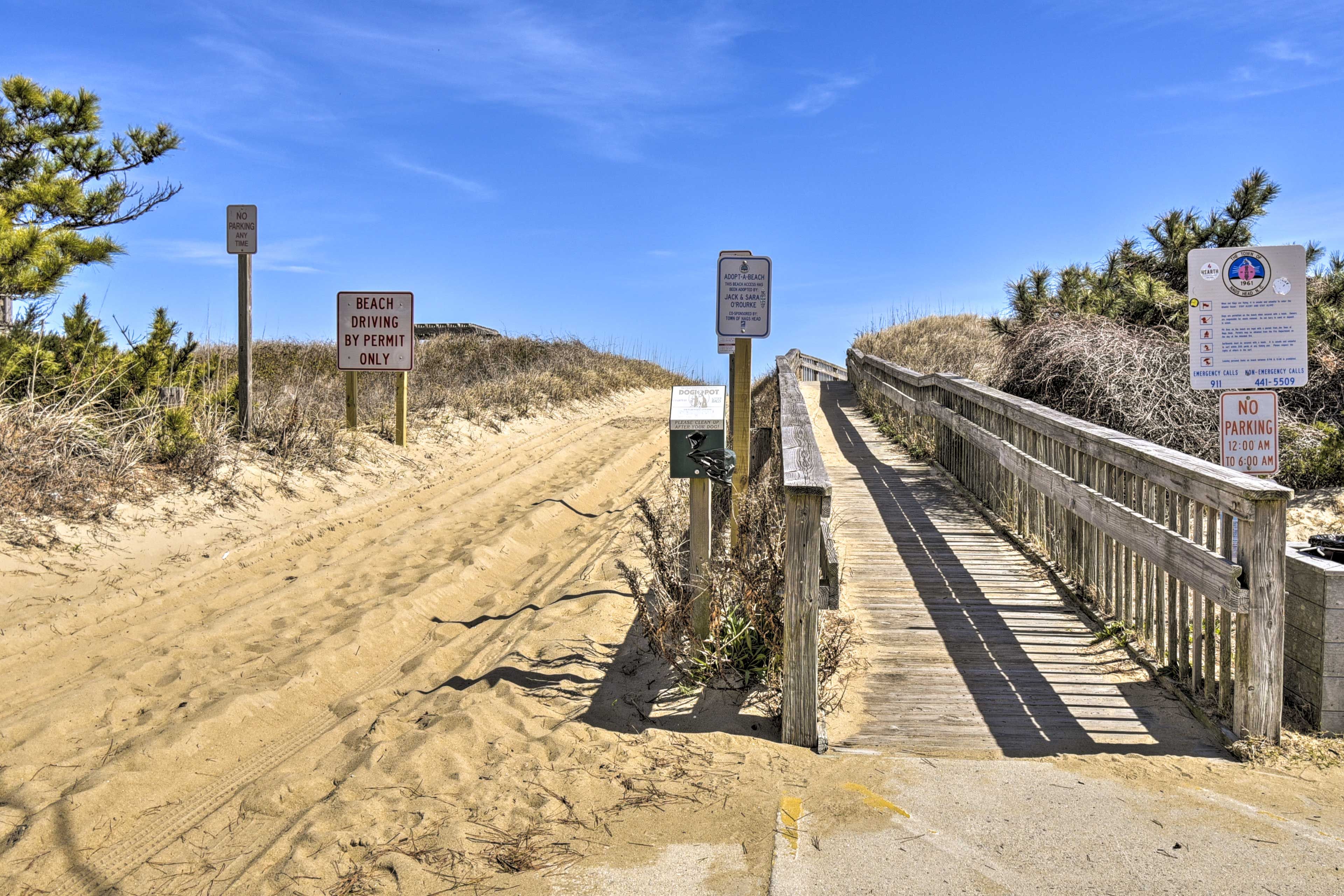 800 Feet to Beach Access | Beach Cart Provided