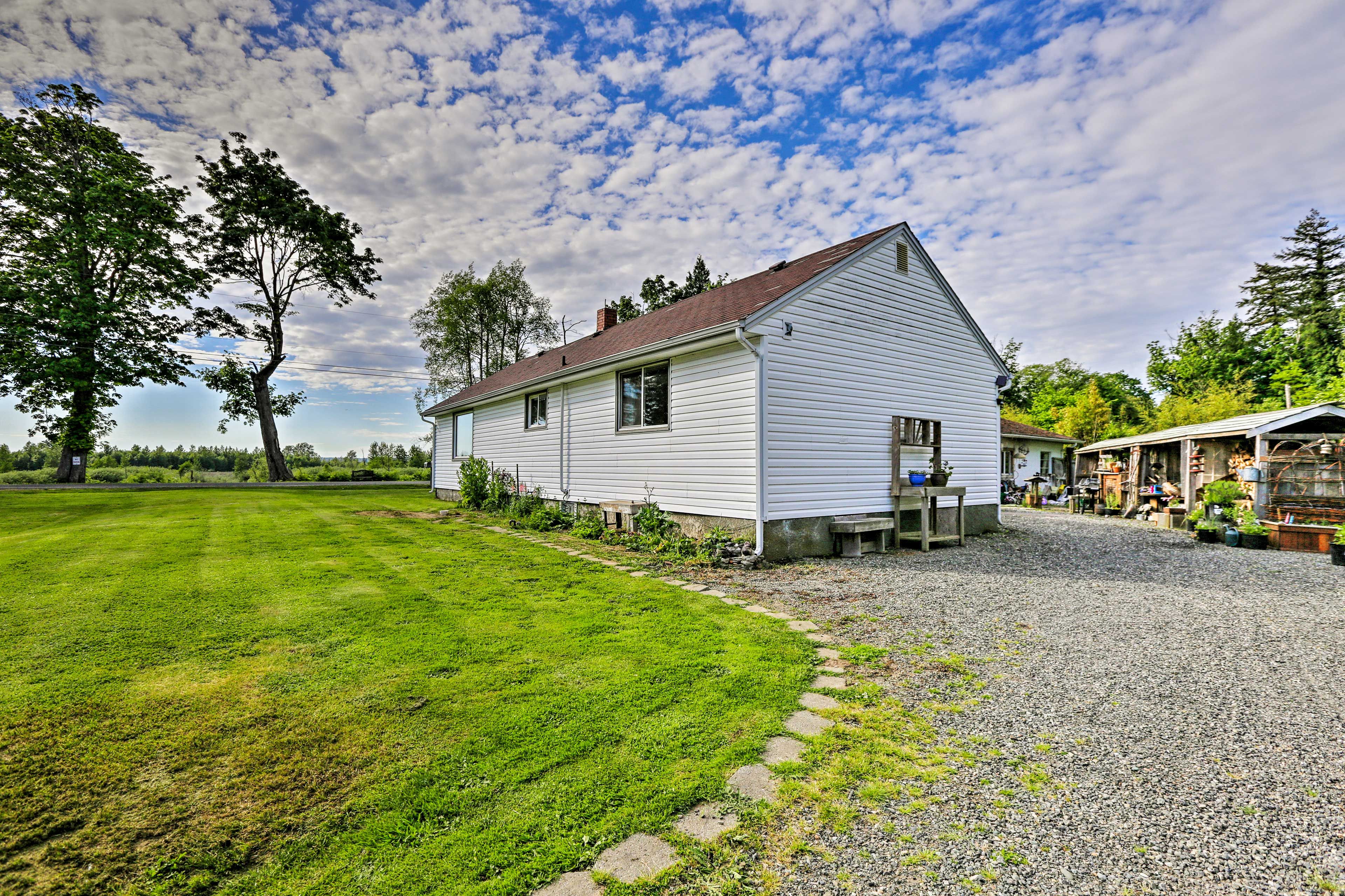 Driveway parking adds convenience to your stay.