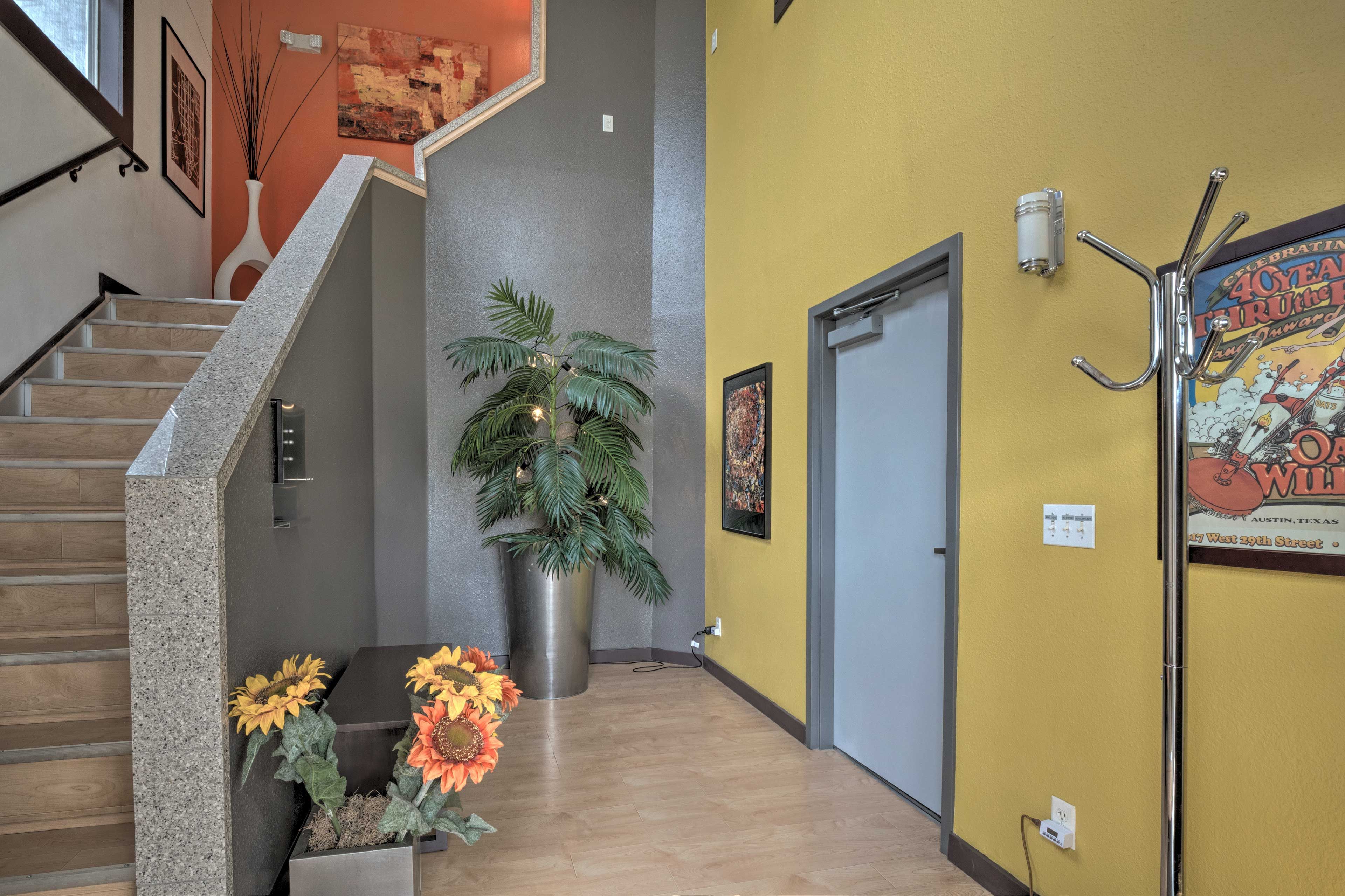 This second story apartment boasts a private entrance!