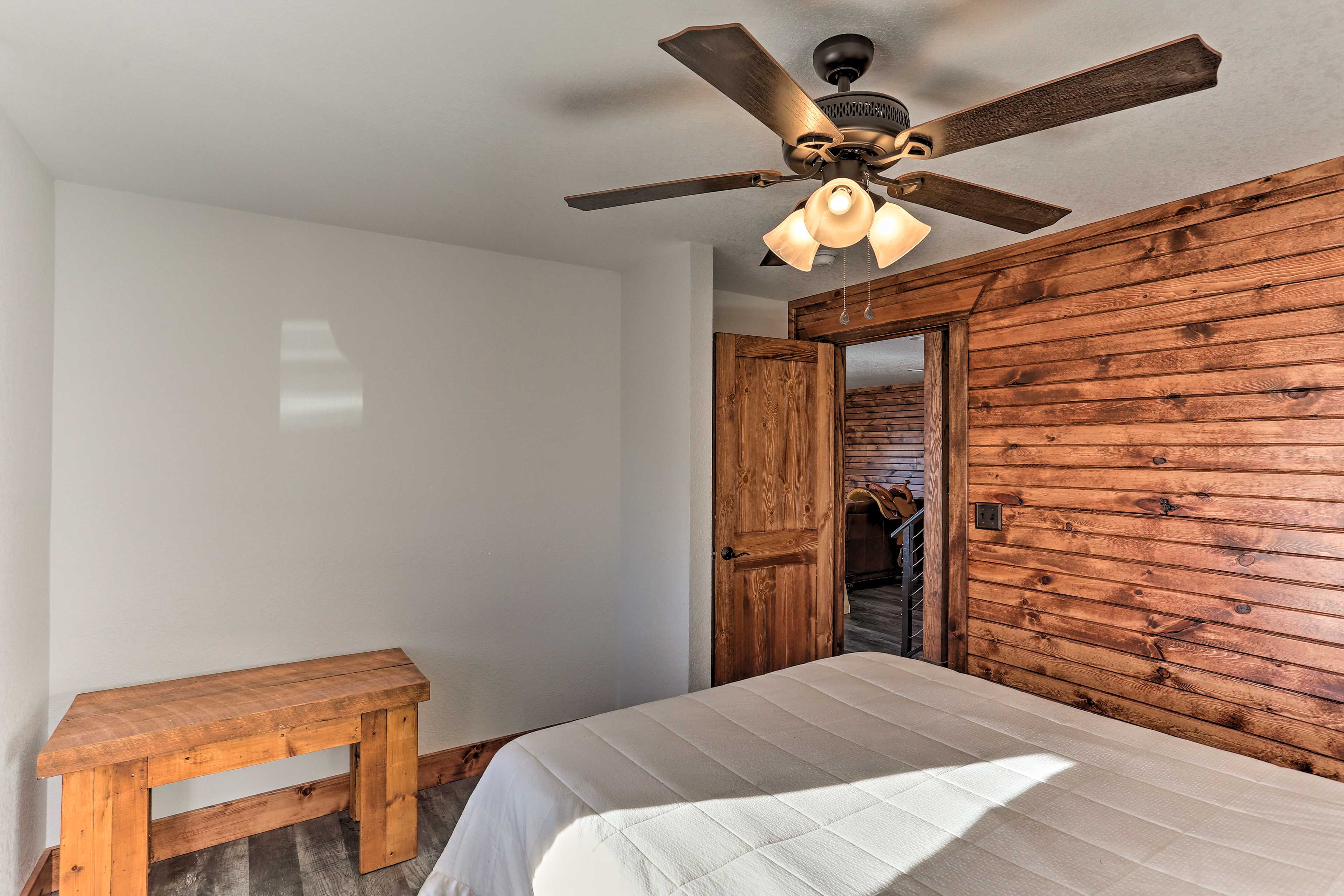 Sleep will come easily in this calming space.