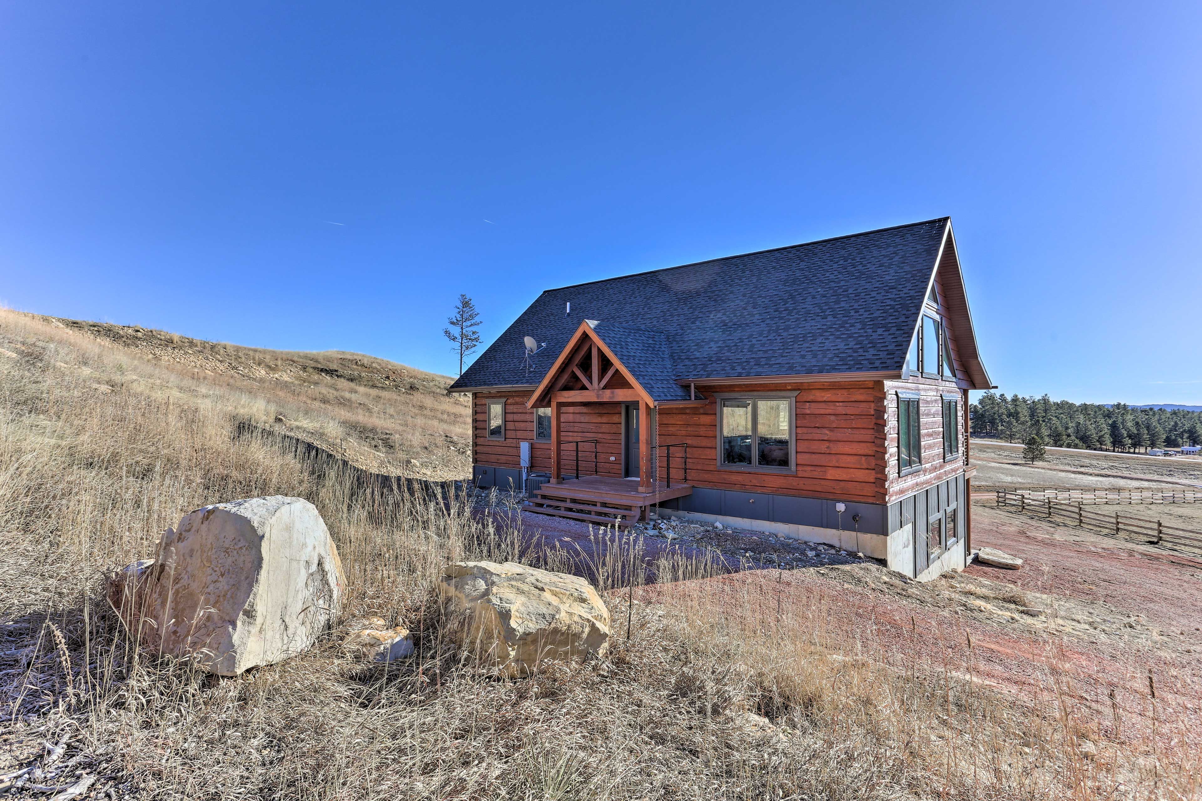 You'll be surrounded by rolling Black Hills views.