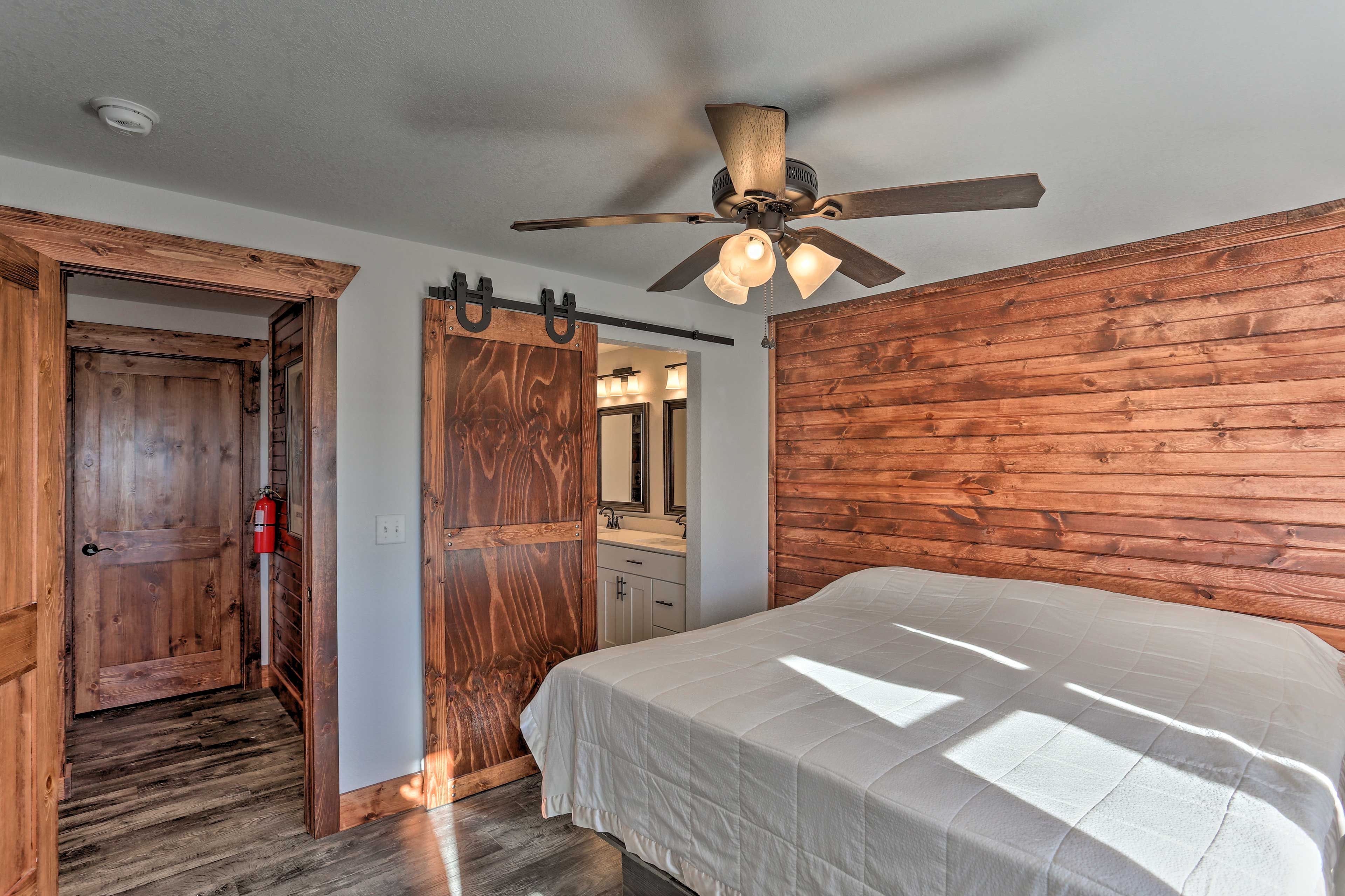 This king bed promises a rejuvenating night's sleep.