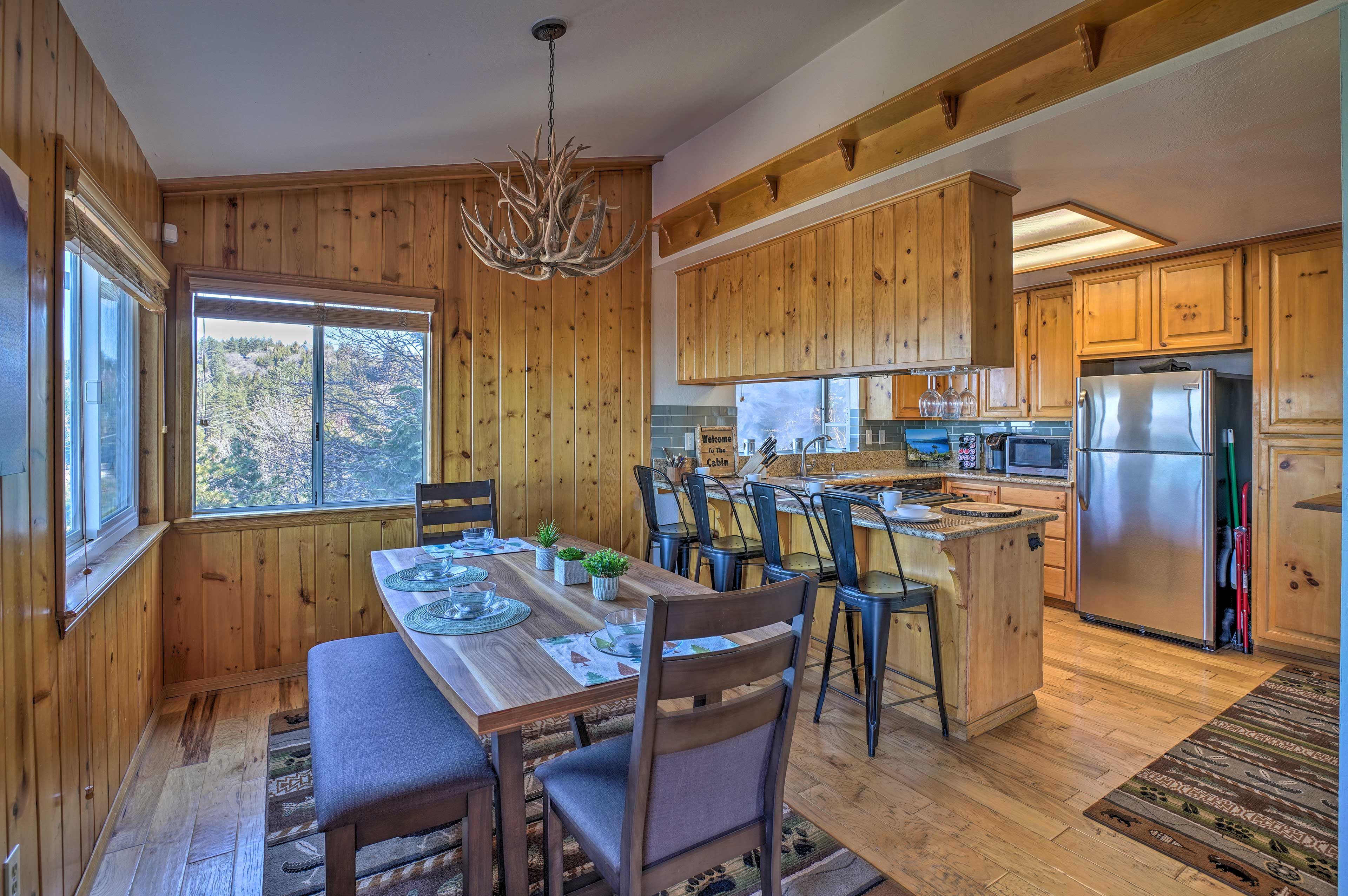 Grab a seat and enjoy vacation at this 3-bed, 2.5-bath home in Running Springs!