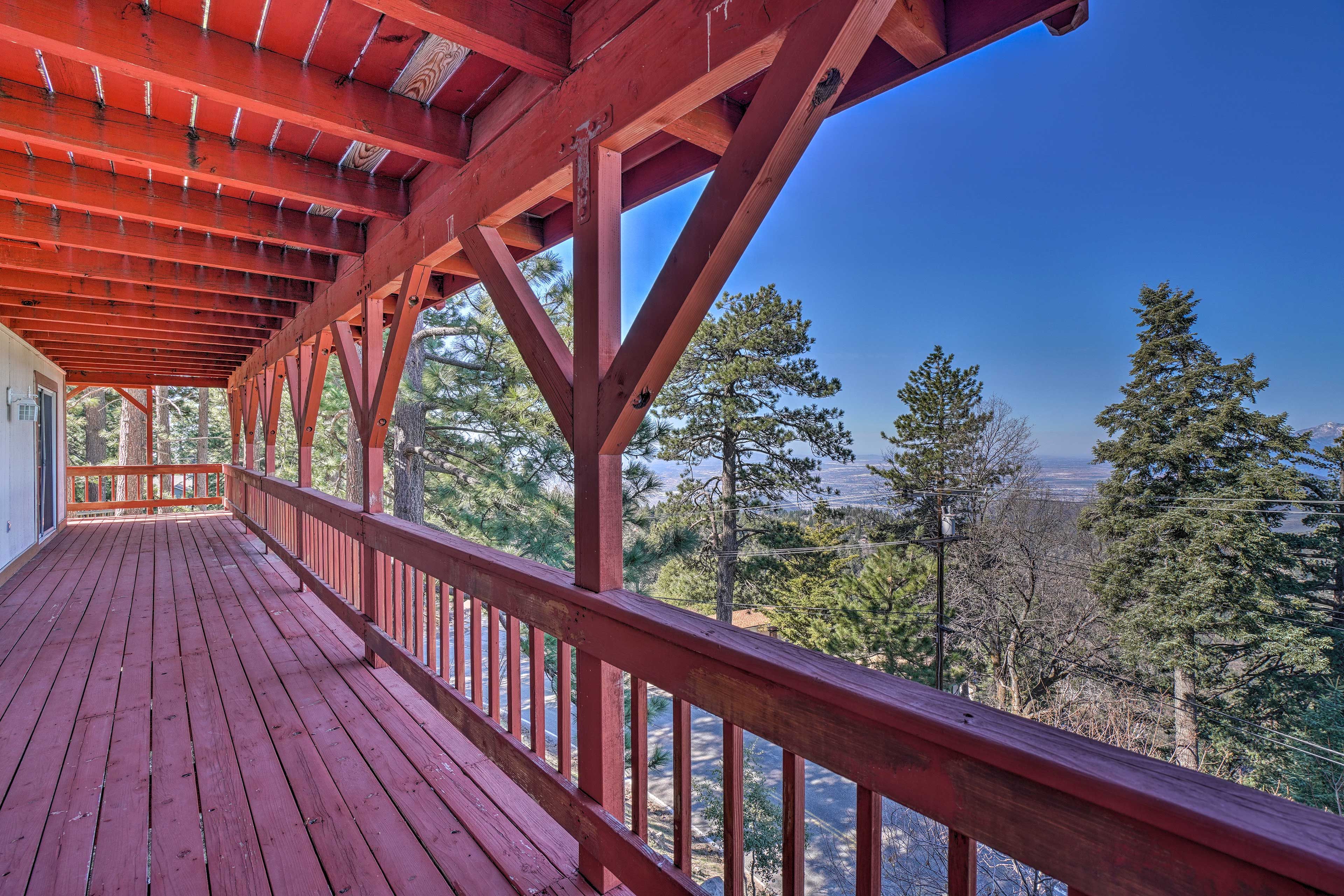 Don't miss the wraparound deck for continued views.