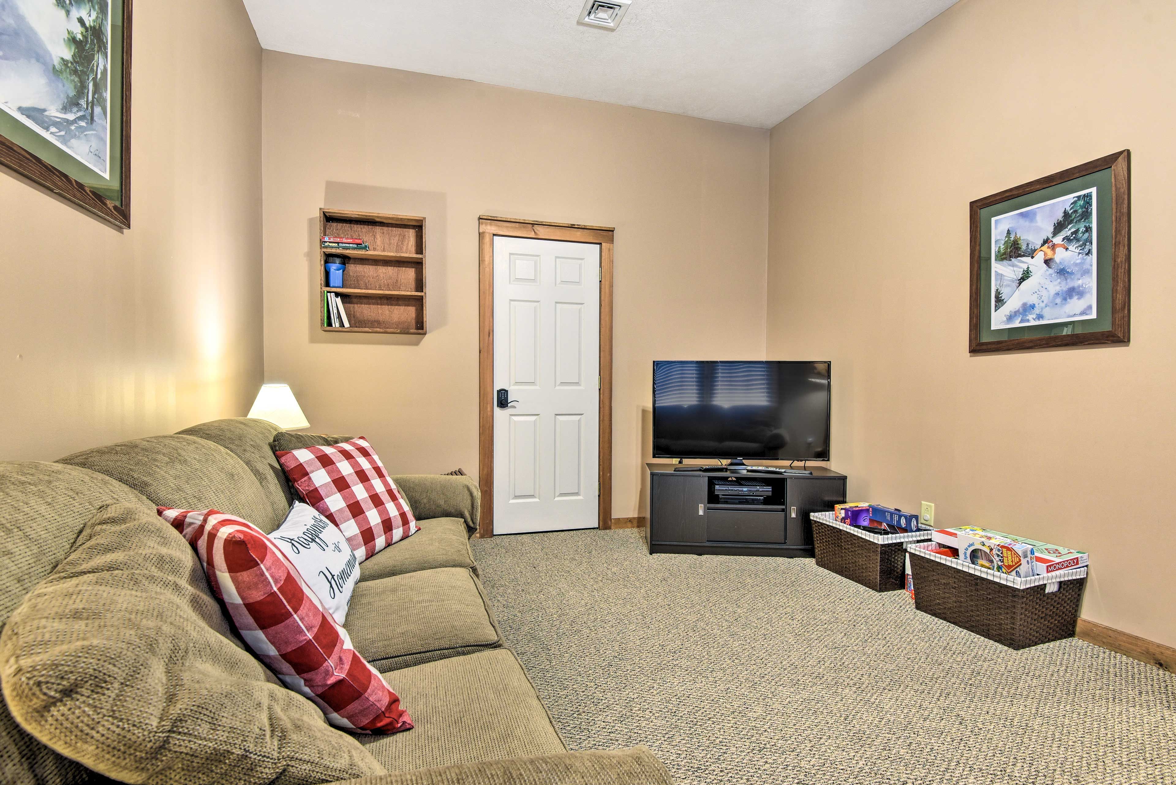 Basement | Board Games | Cable TV