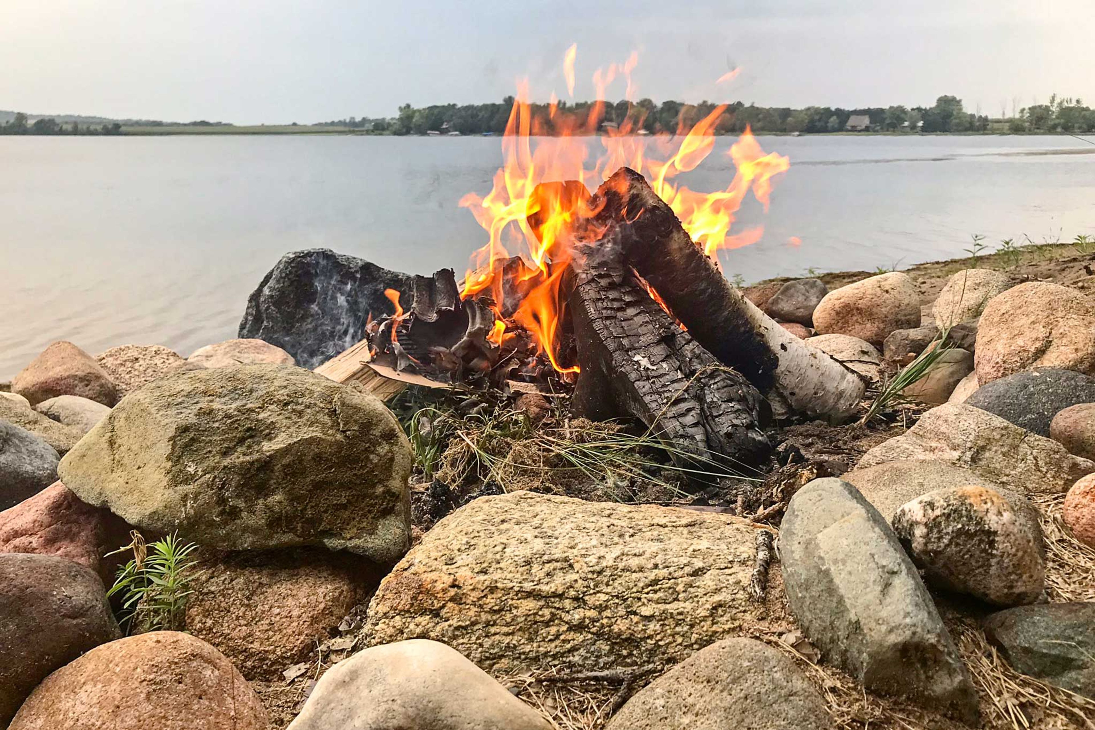 Fire Pit on Beach