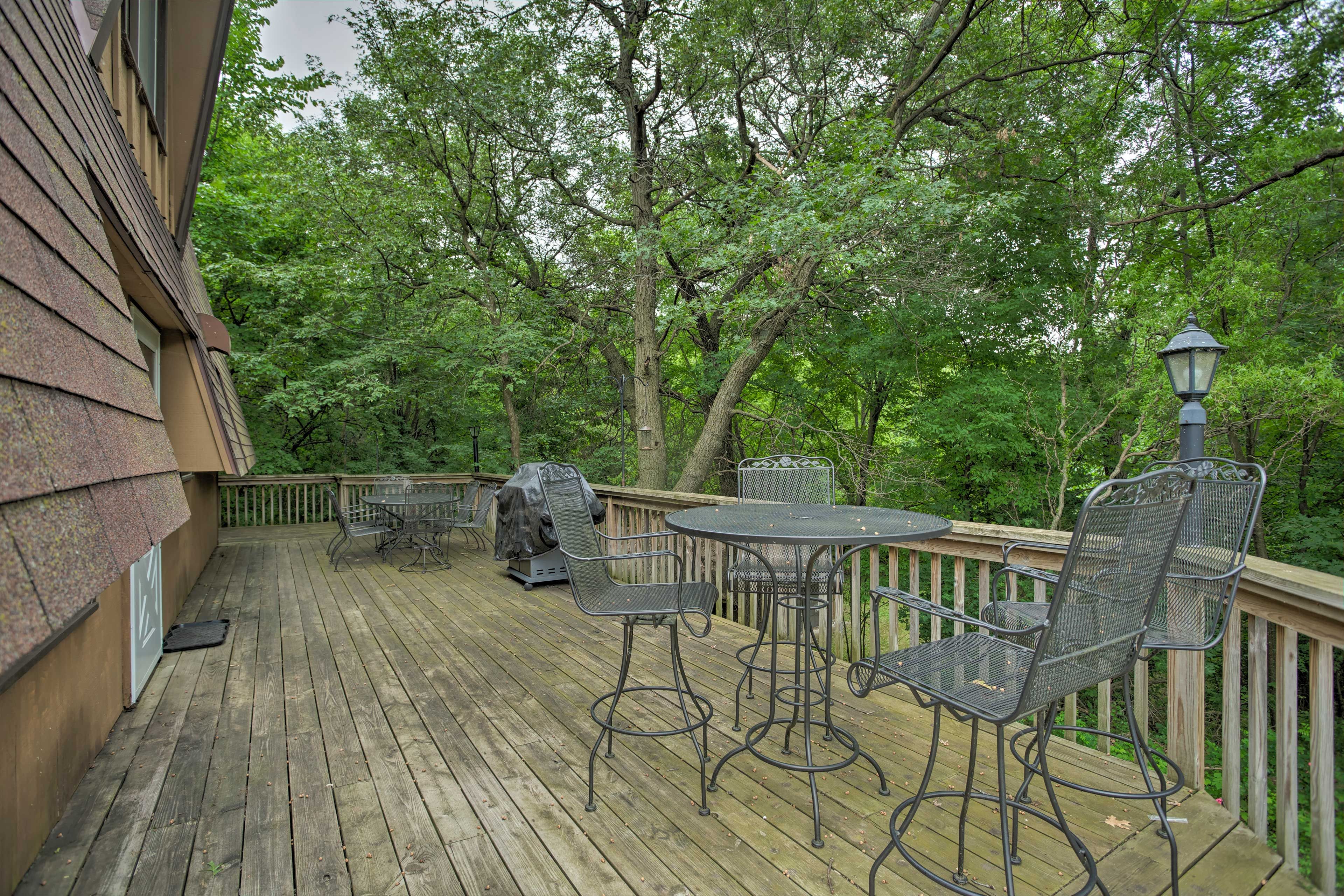 Large Wraparound Deck w/ Gas Grill