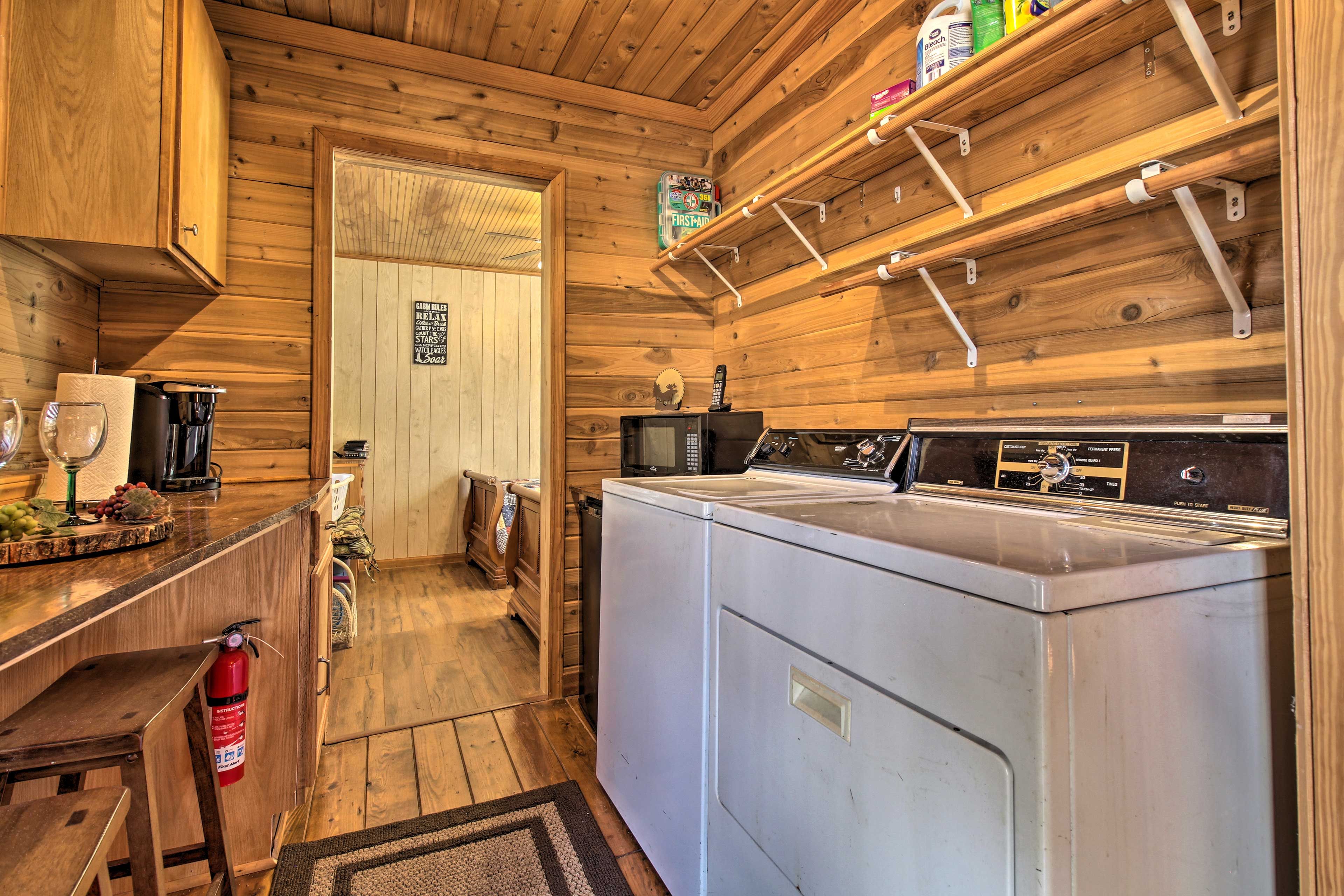 Cabin 2 | Main Level | Laundry Room