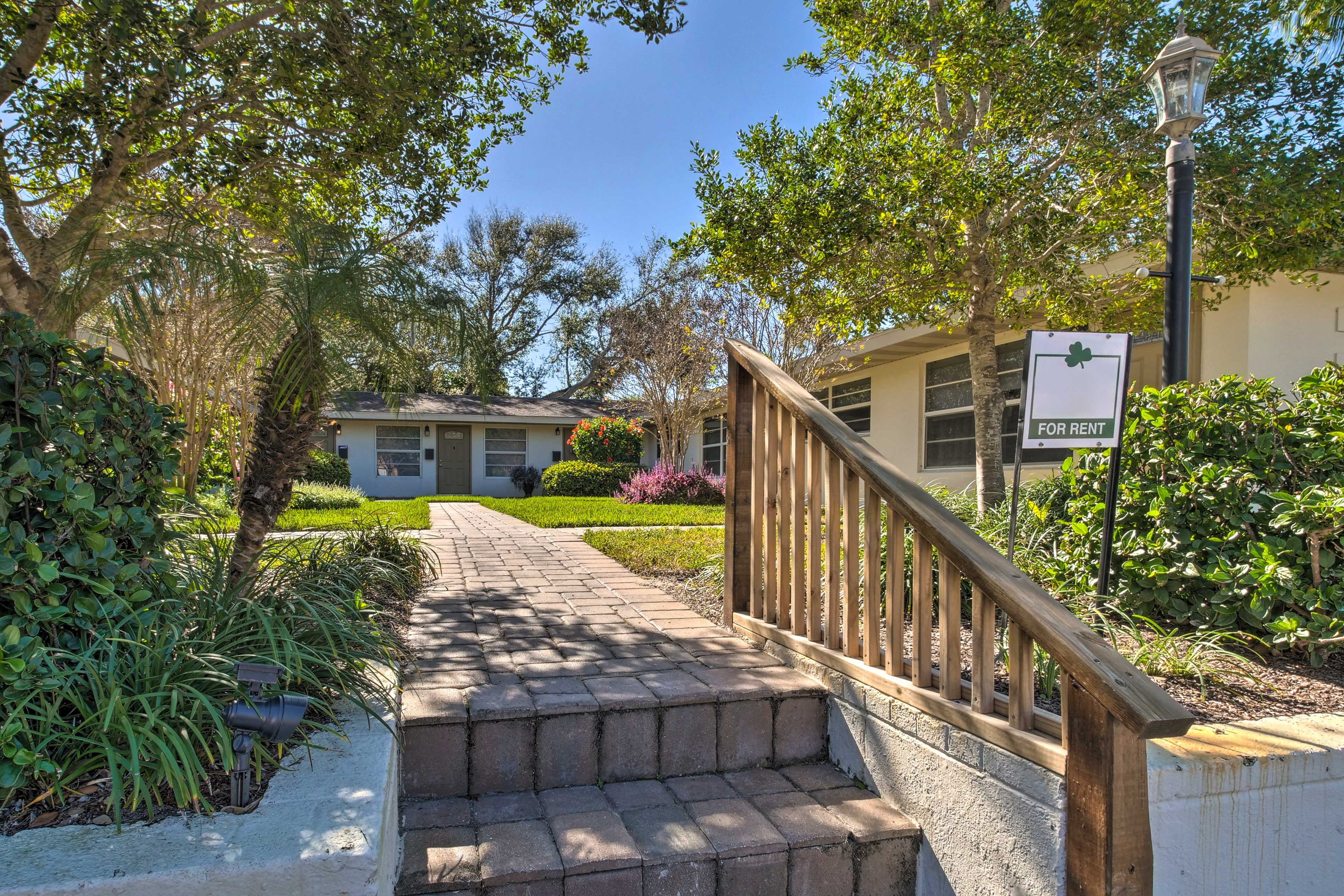 The landscaped property is a delight!