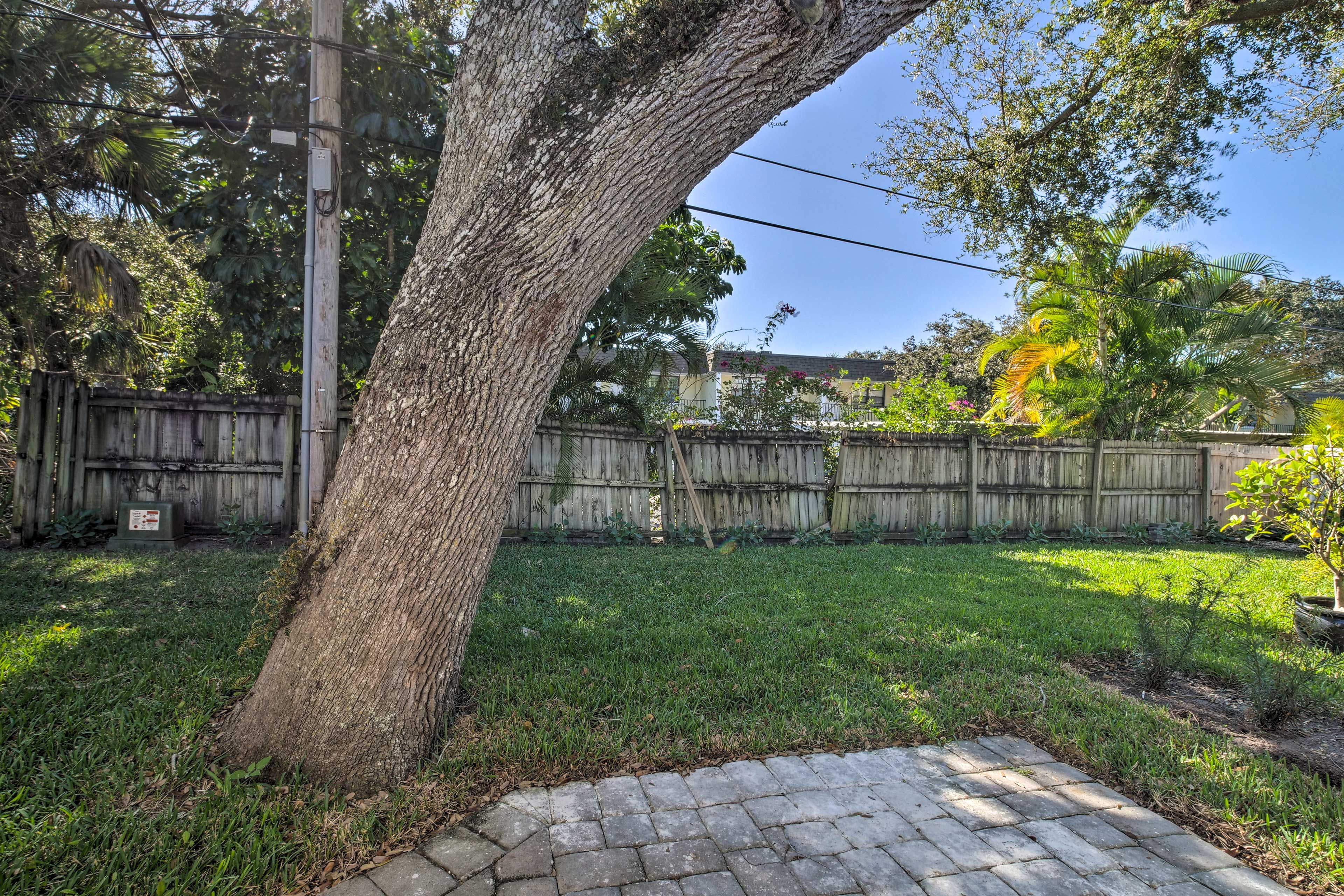 Find shade under the trees.