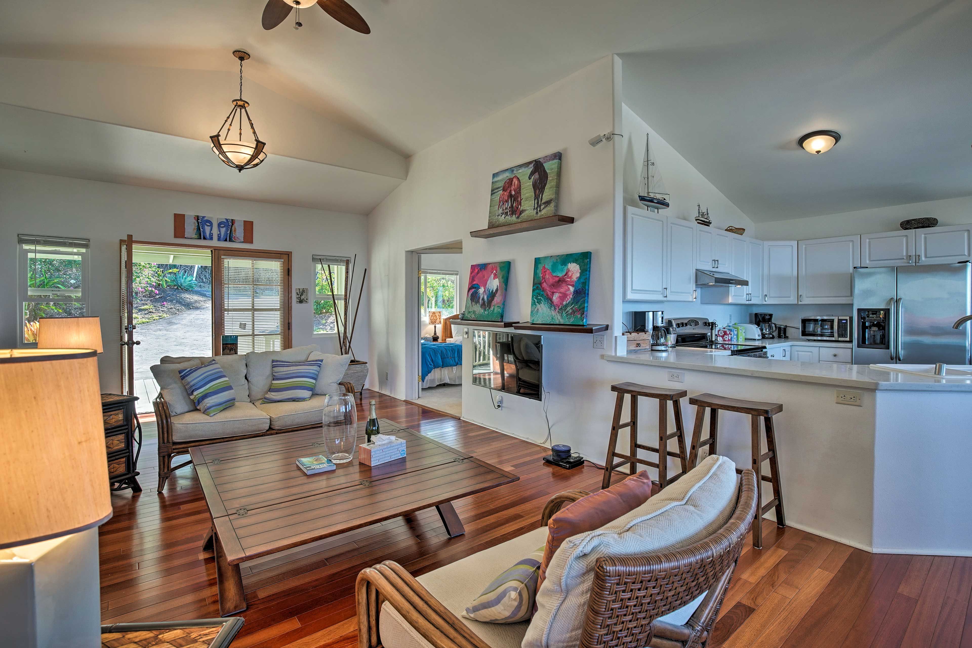 This tropical paradise is sure to impress!