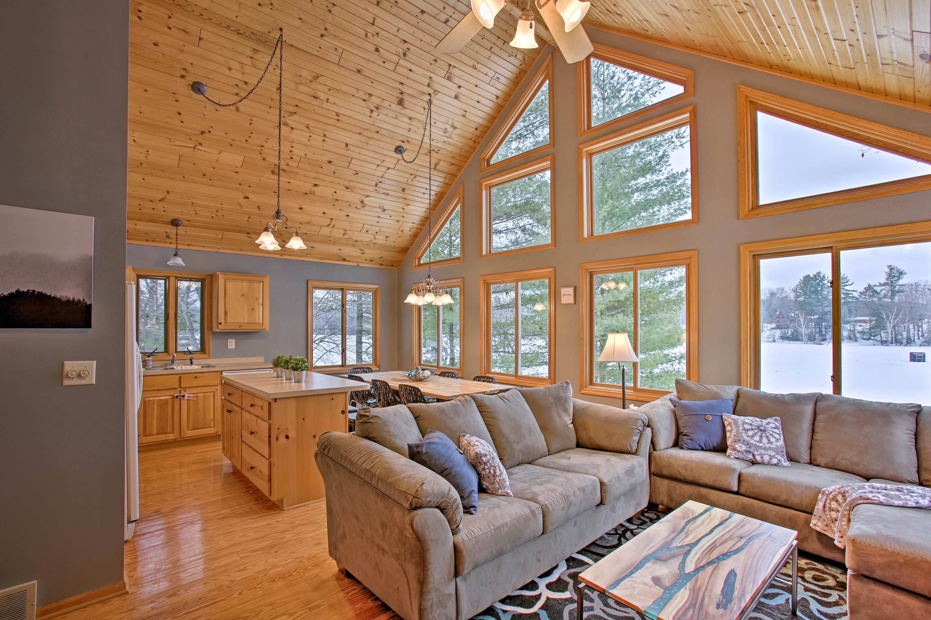 Living Area | Wood-Burning Fireplace