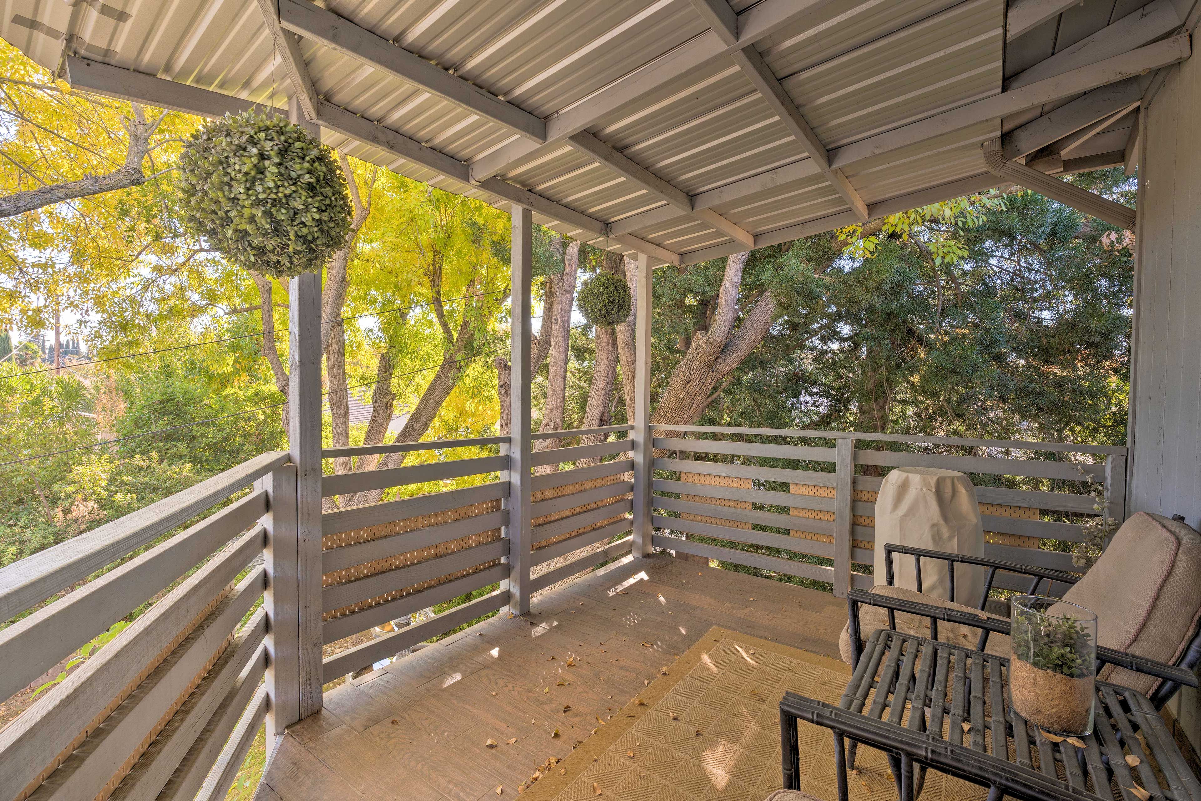 Private Covered Balcony