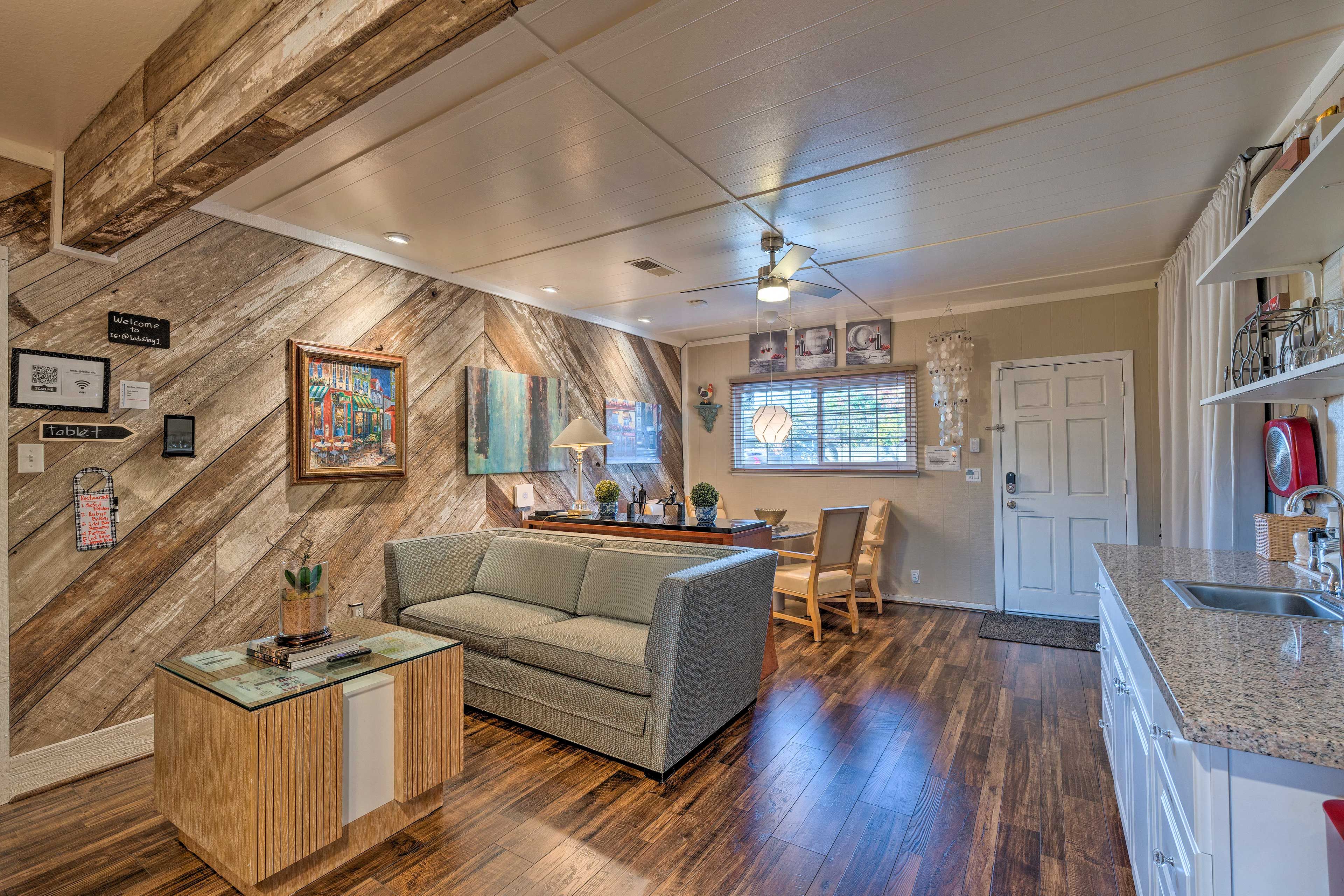 Lodi Vacatoin Rental | 1BR | 1BA | 1,000 Sq Ft | Shared Outdoor Space