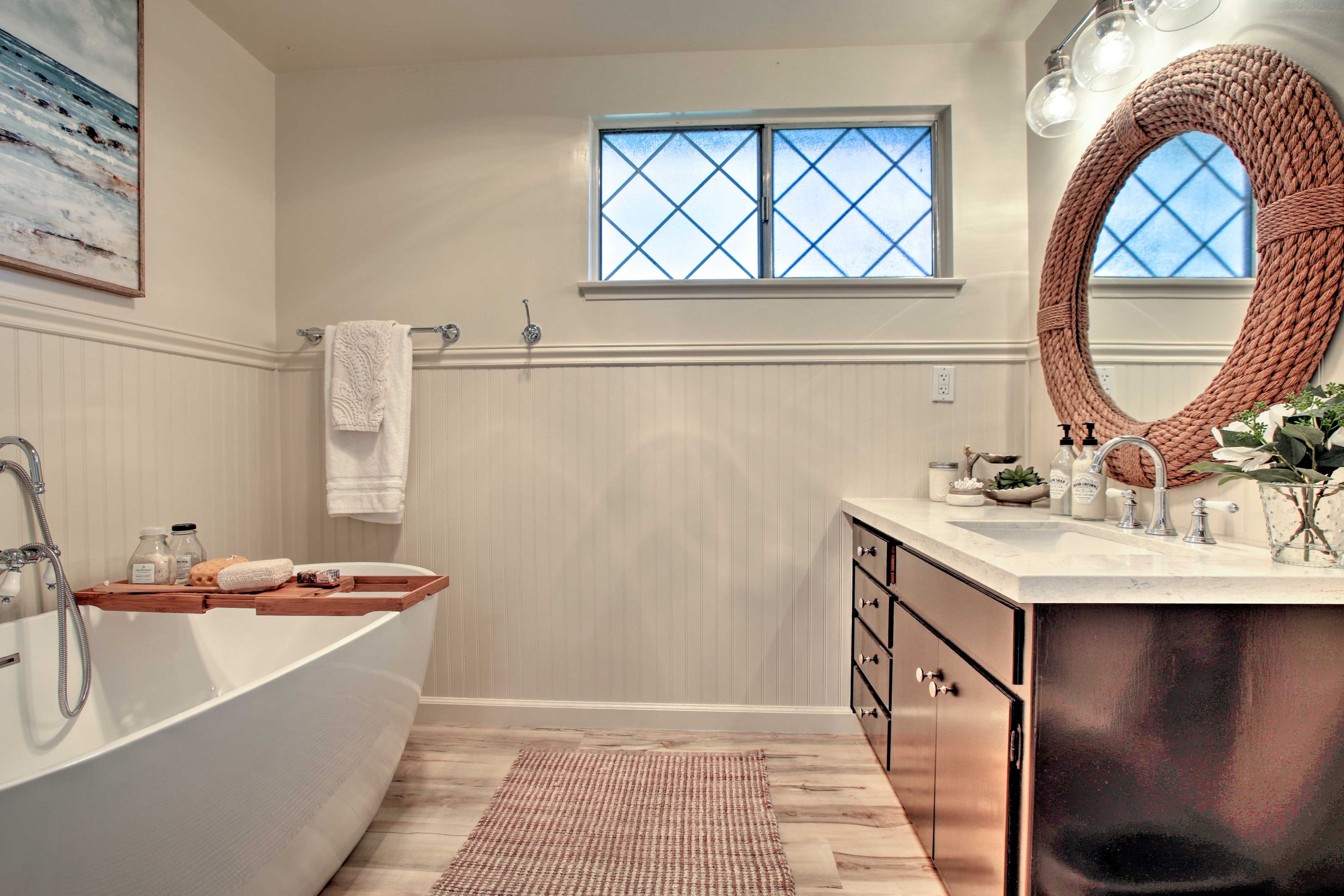 Indulge in a warm bath!