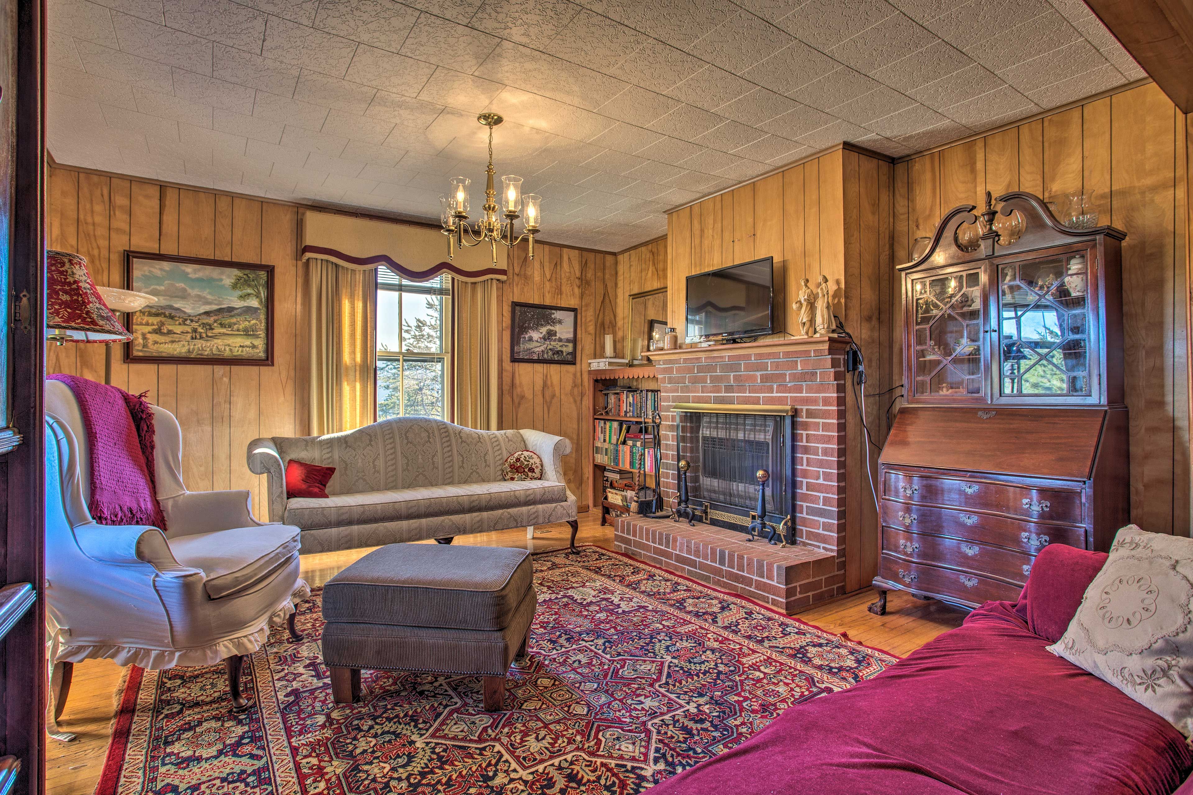 Antique decor is found throughout the home!