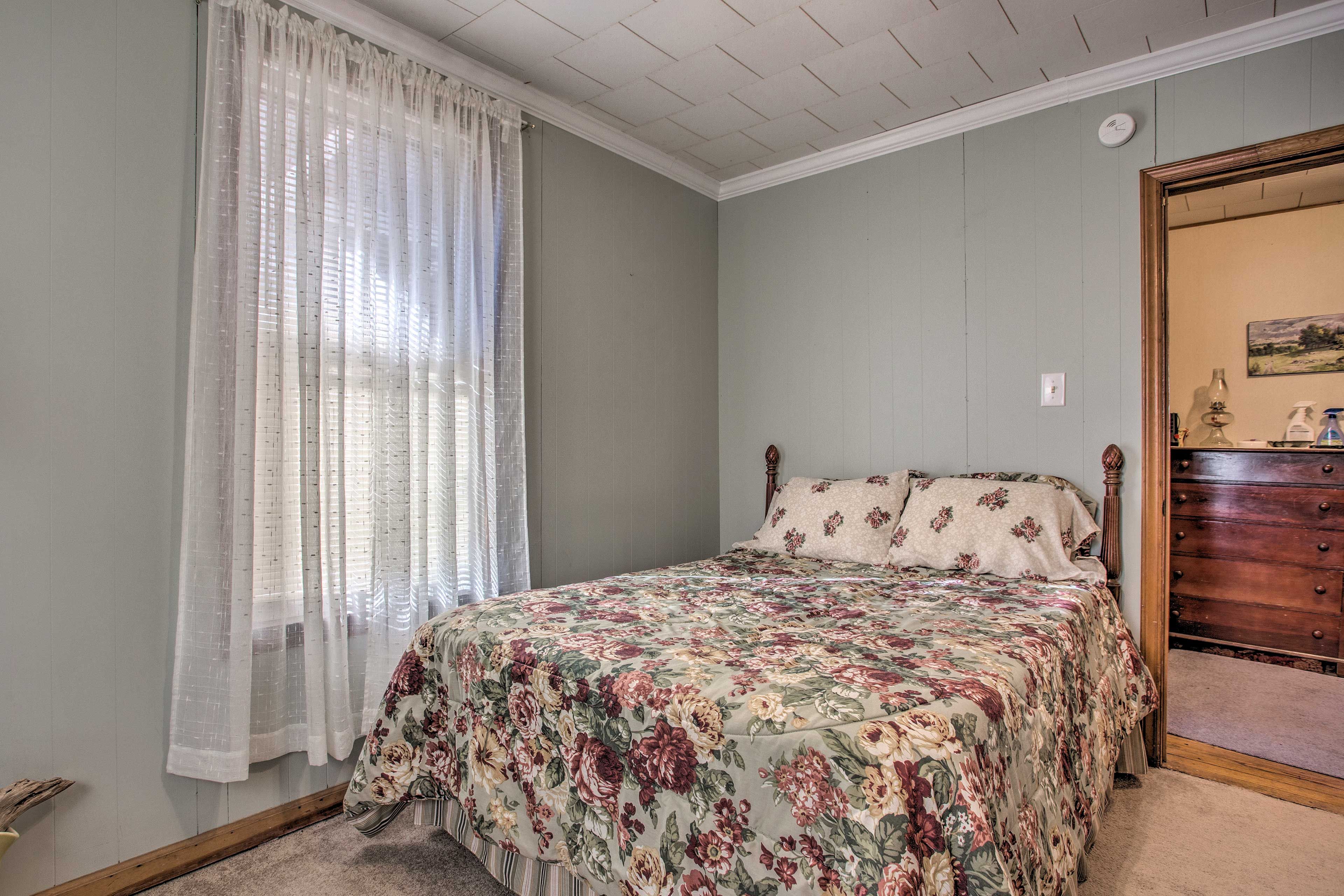 You're ensured a restful night in this bedroom.