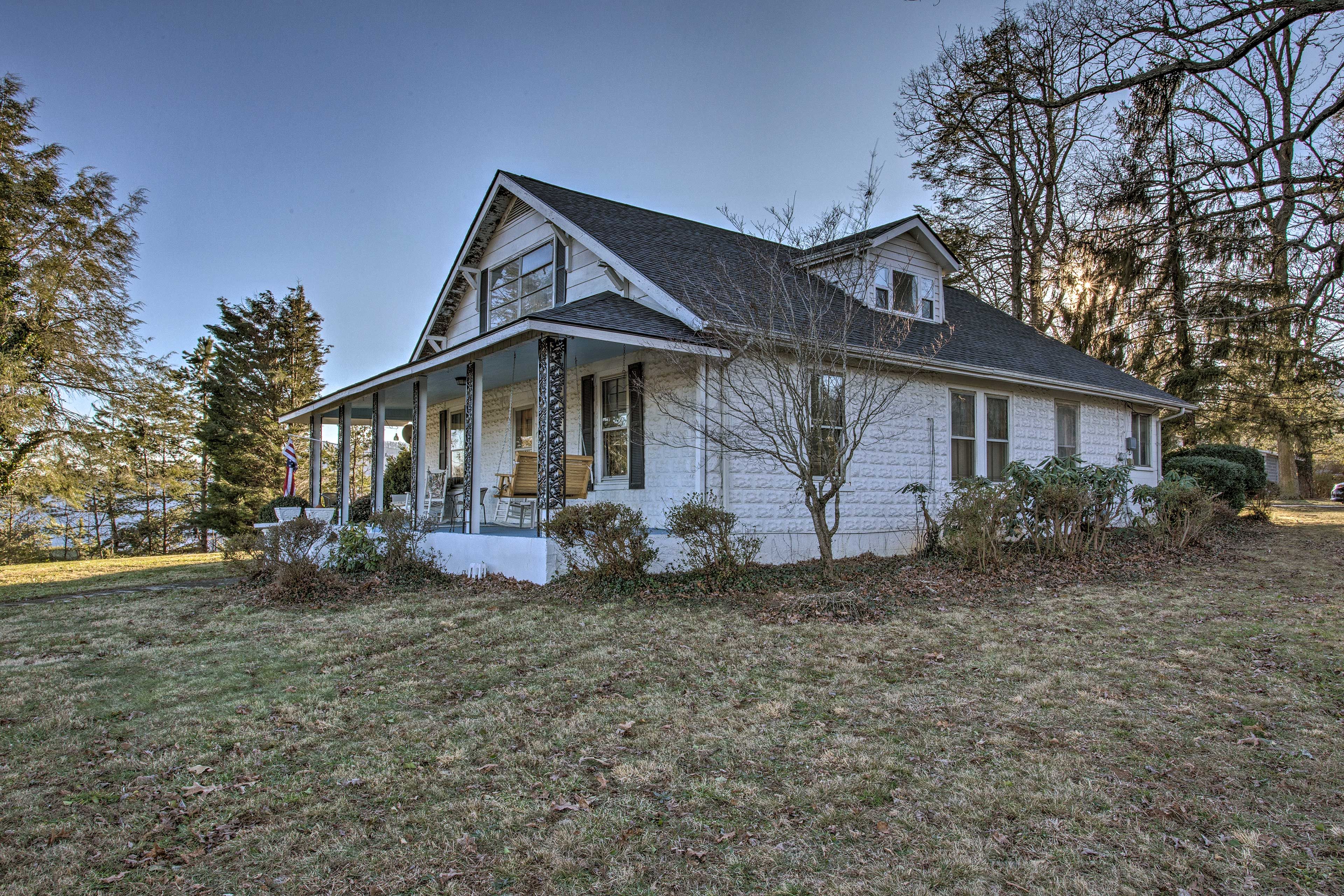 The quintessential front porch is the perfect place to start the day.
