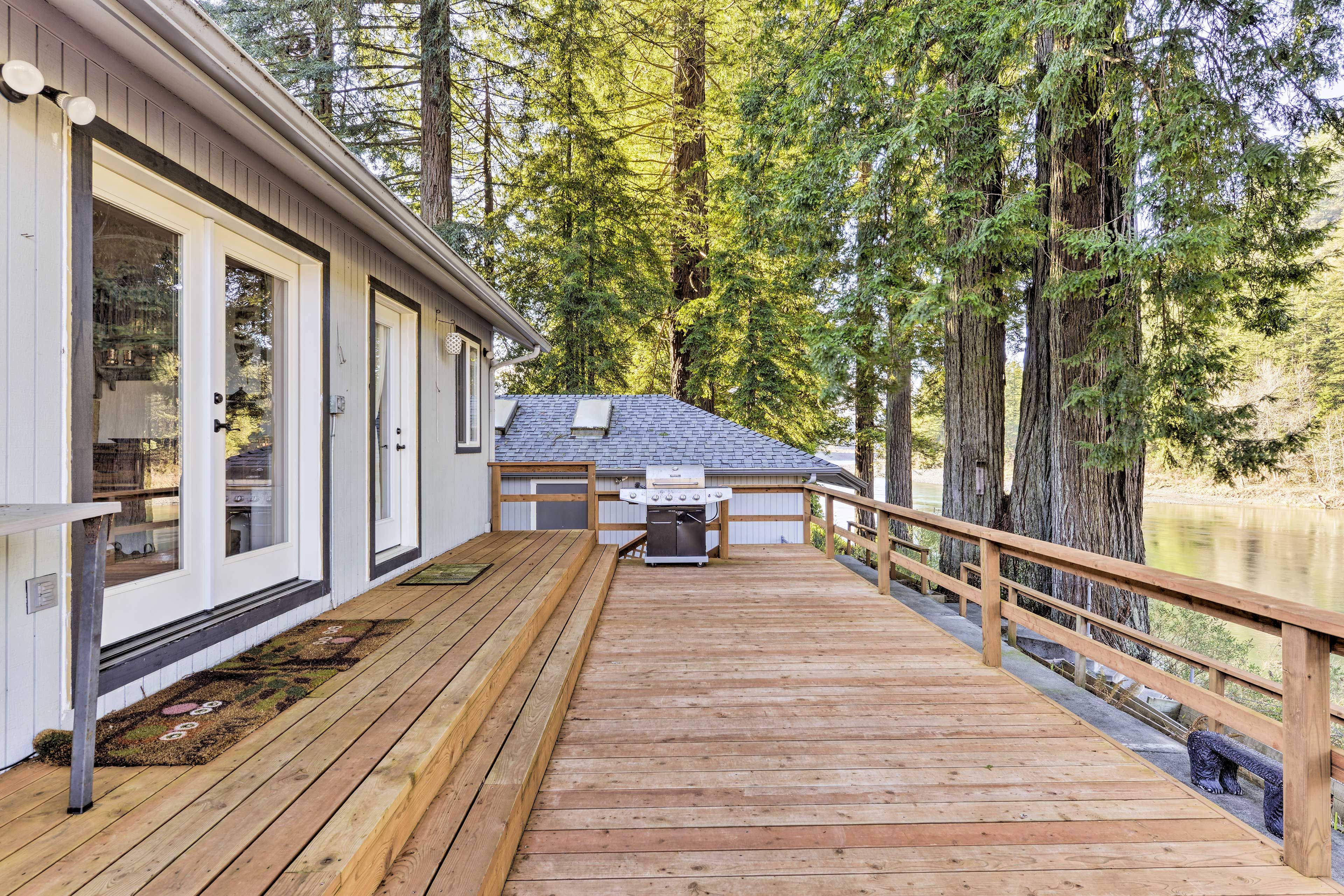 Spacious Deck | Gas Grill | River Views